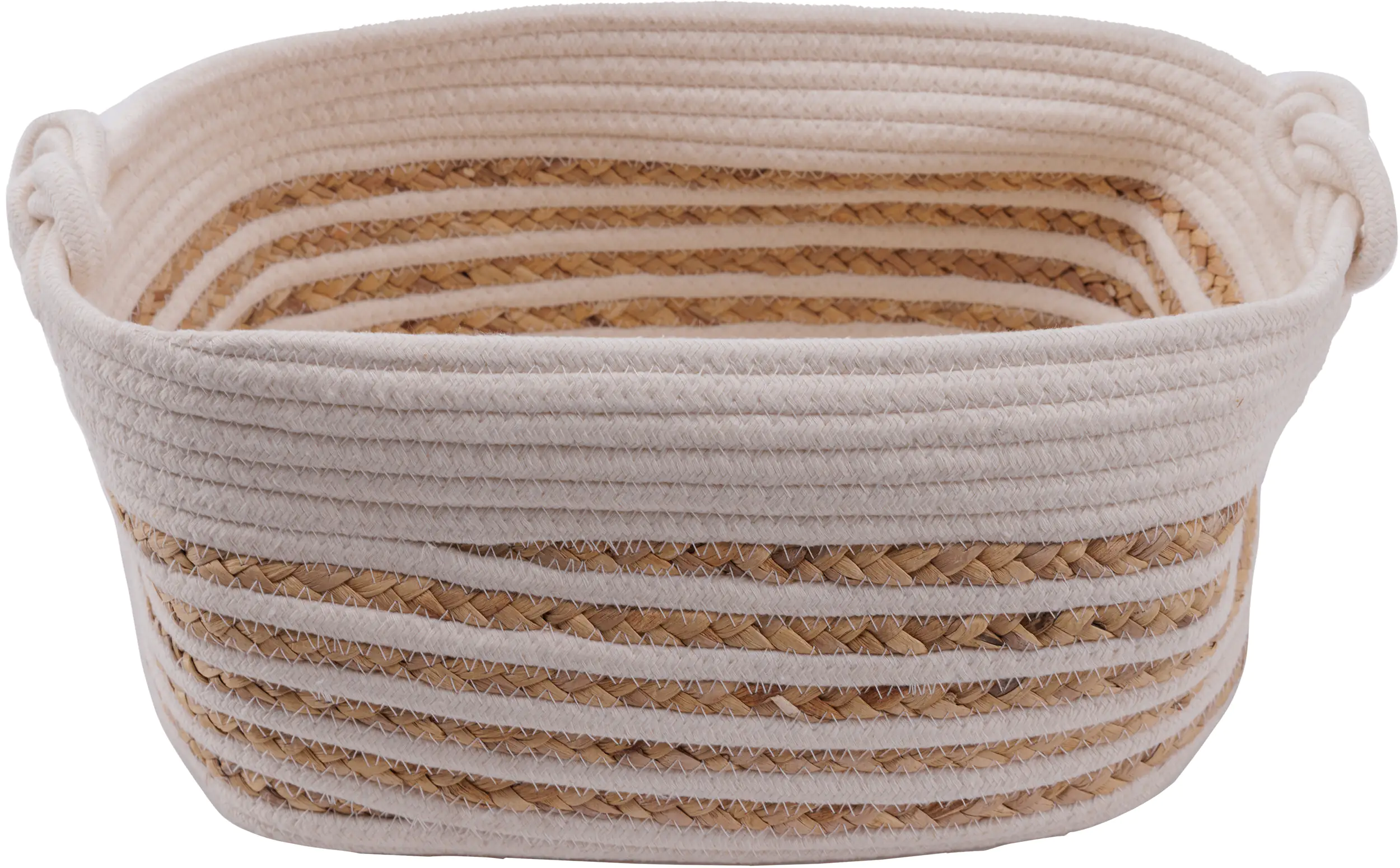 TrendLine Aufbewahrungskorb 36 x 26 x 18 cm natur weiß