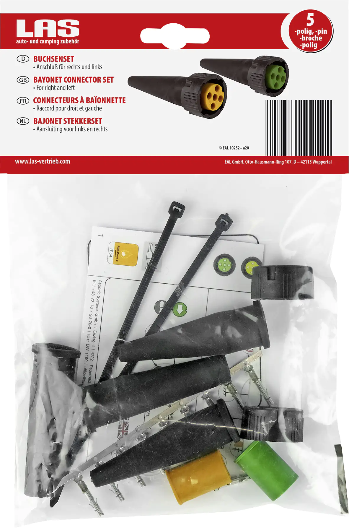 LAS Buchsenset rechts und links 5-polig