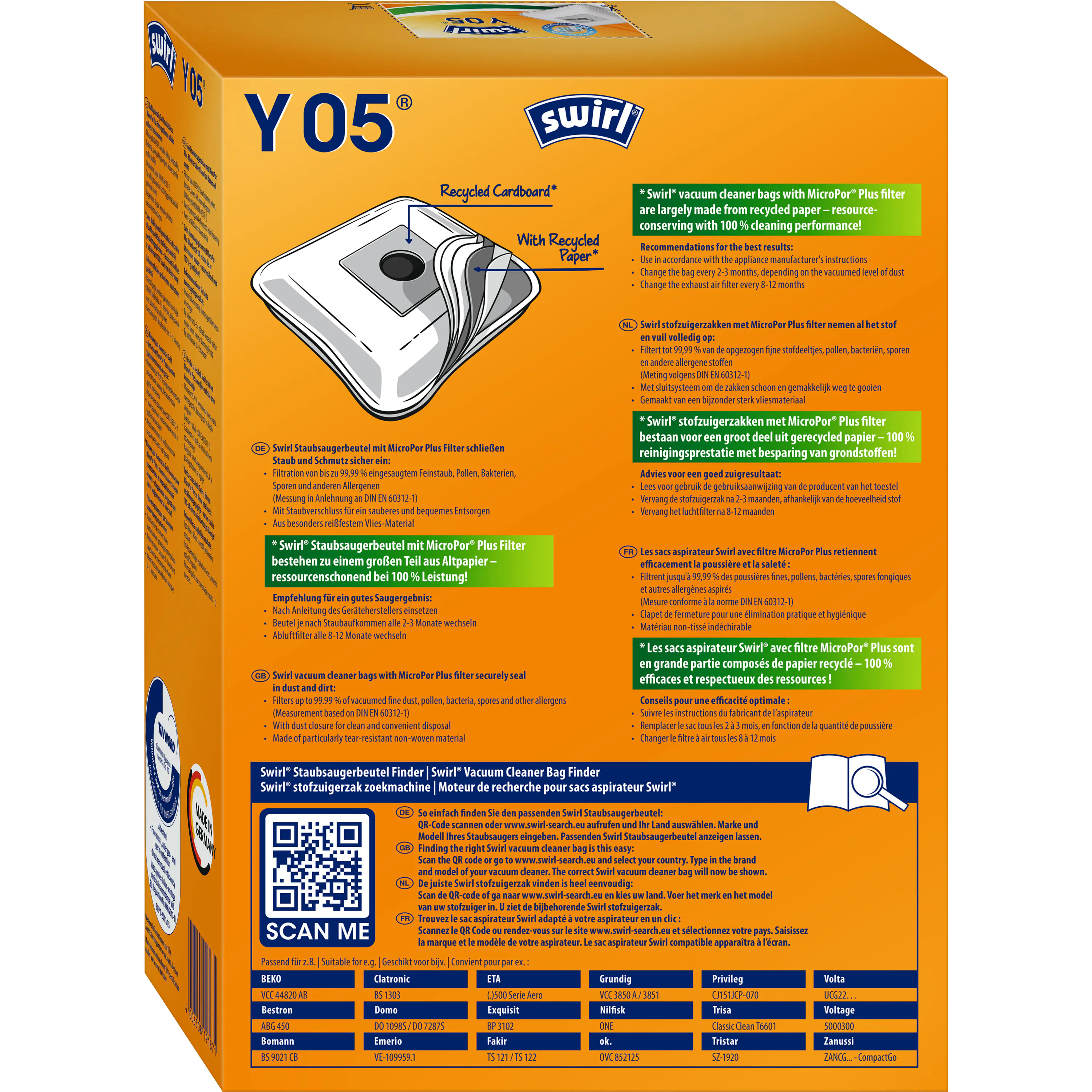 Swirl® Y 05  MicroPor® Plus