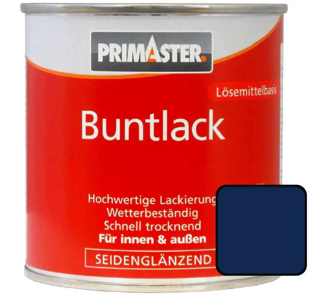 Primaster Buntlack RAL 5010 125 ml enzianblau seidenglänzend