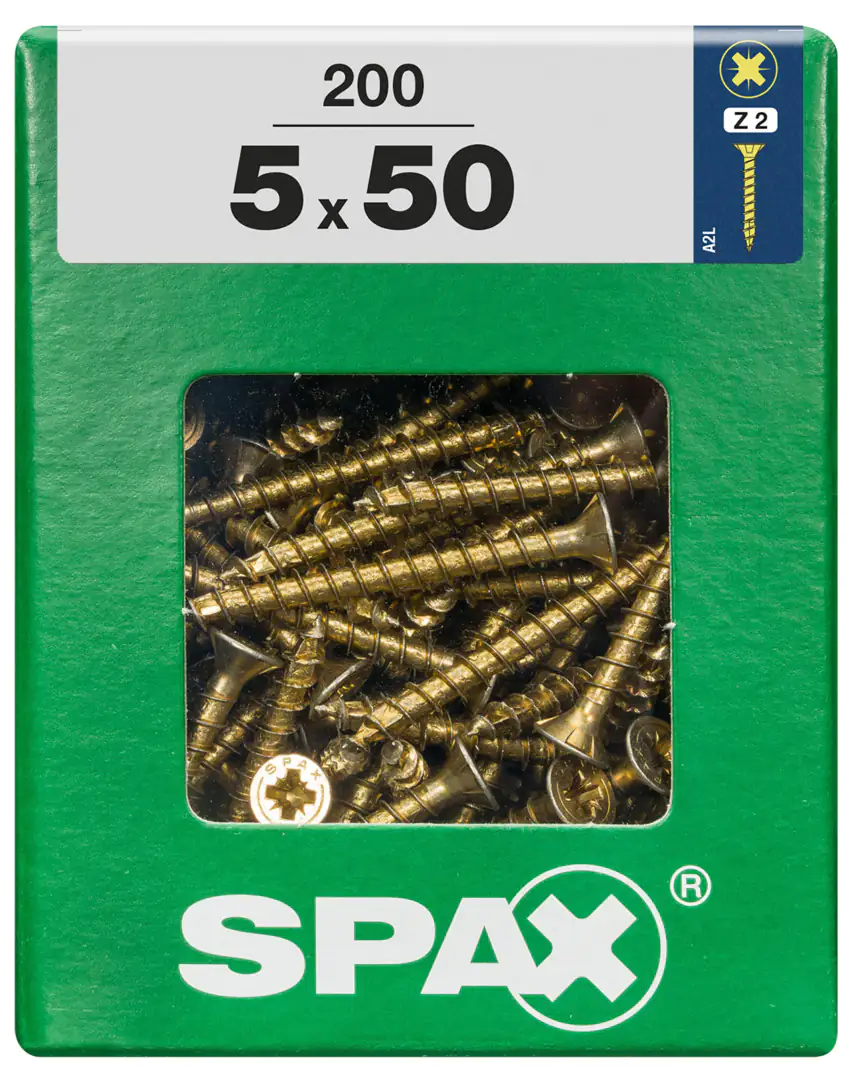 Spax Universalschrauben 5.0 x 50 mm PZ 2 - 200 Stk.