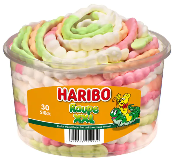Haribo Raupe XXL 30 Stück