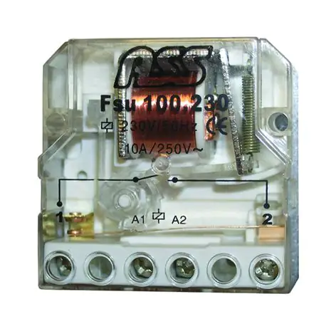 Stromstoßschalter für Doseneinbau, 1 Schließer