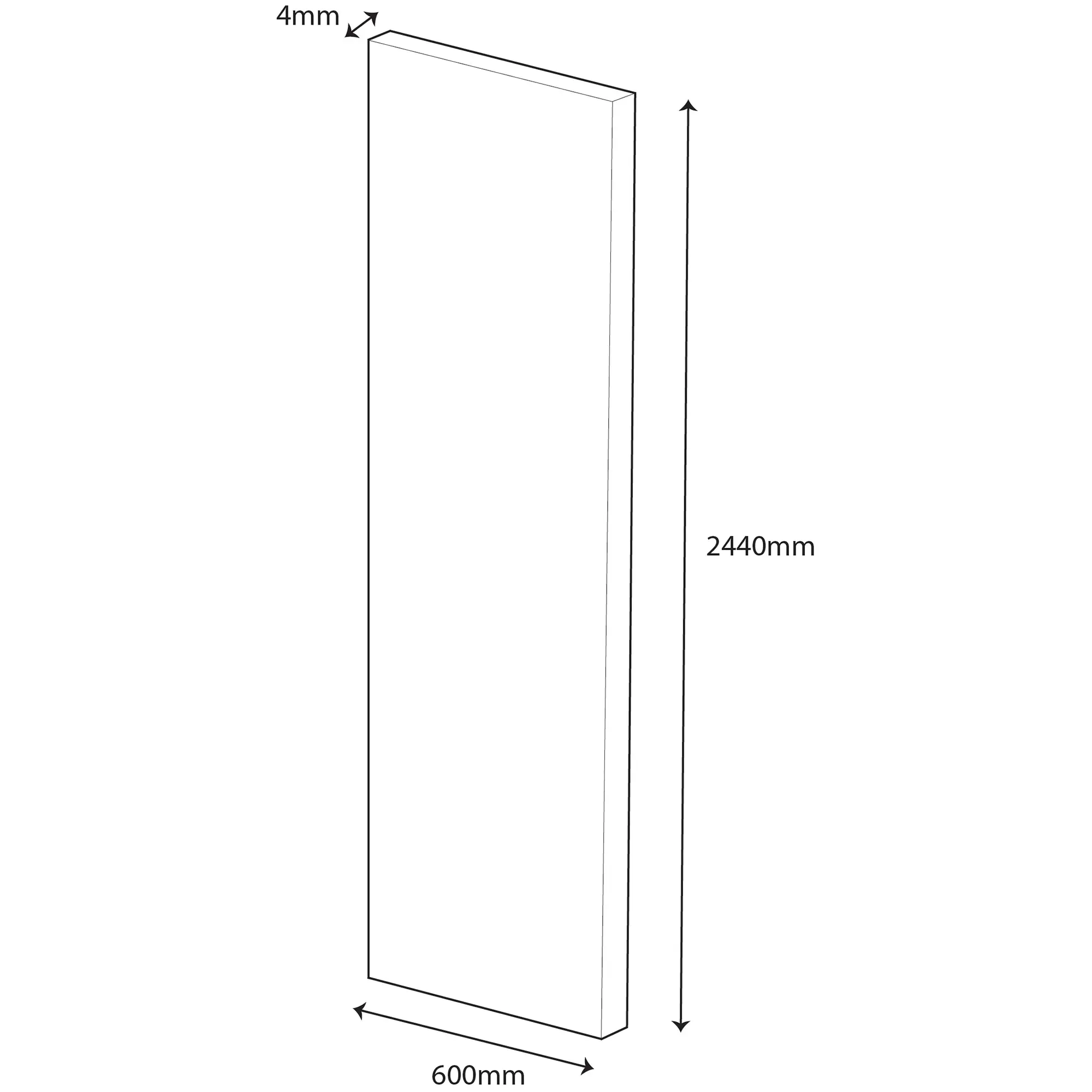 Wetwall Alloy Wandpaneel  Calacatta Fantasia 60 x 244 cm