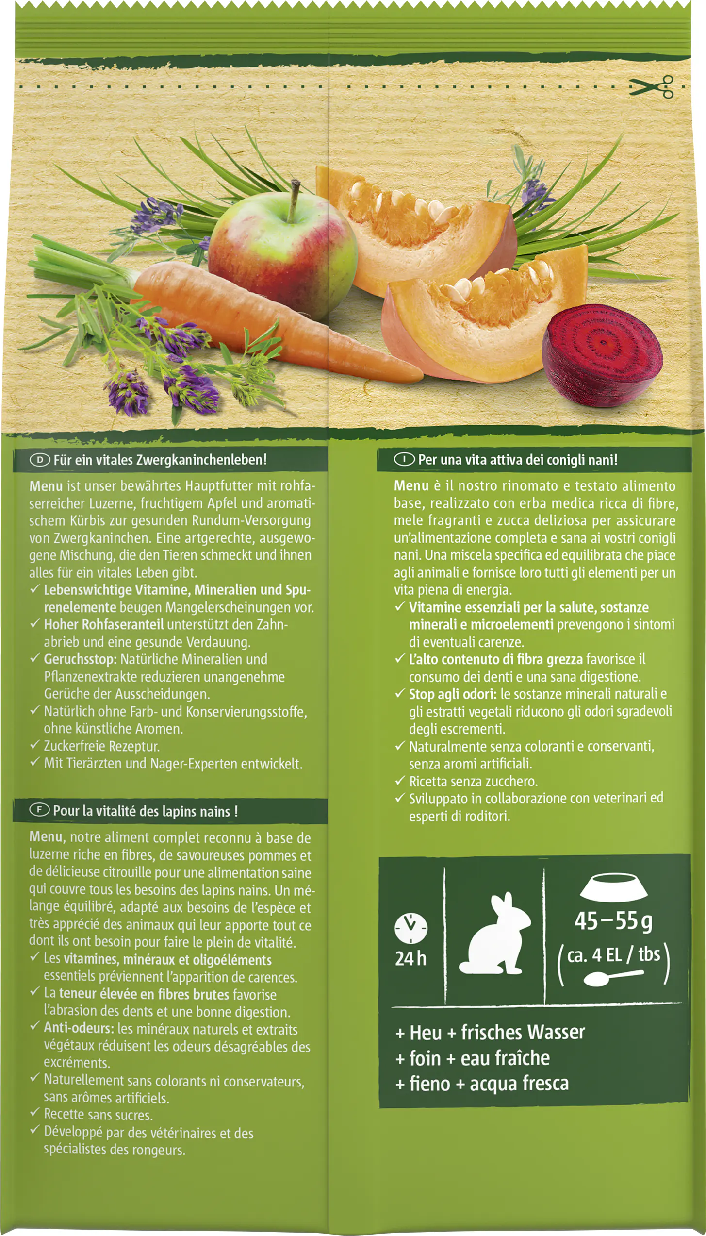 Vitakraft Kaninchenfutter Menu Vital 1 kg