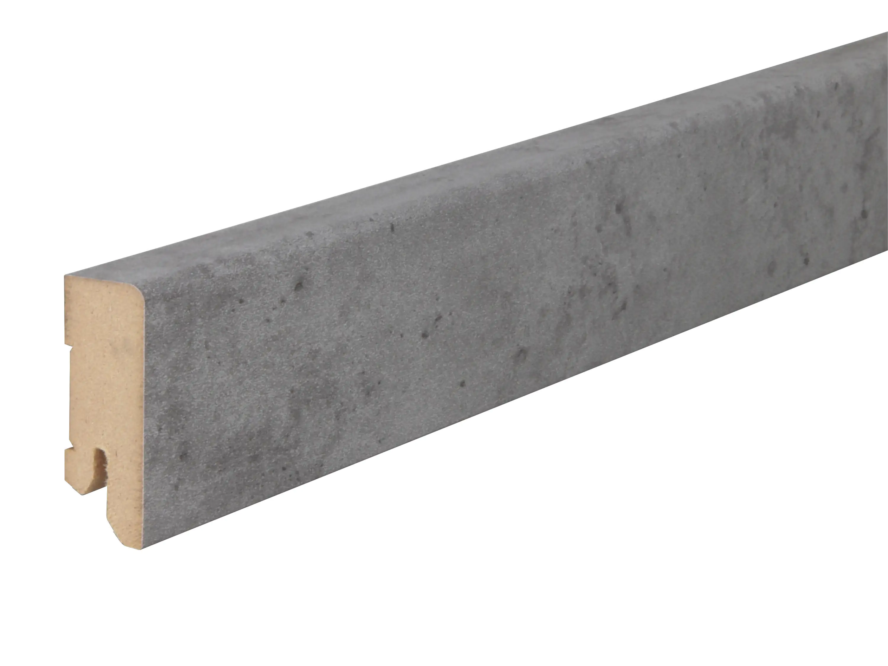 B.S. Bauprogramm Clip-Sockelleiste Beton grau 250 cm 50 x 18 mm Beton grau