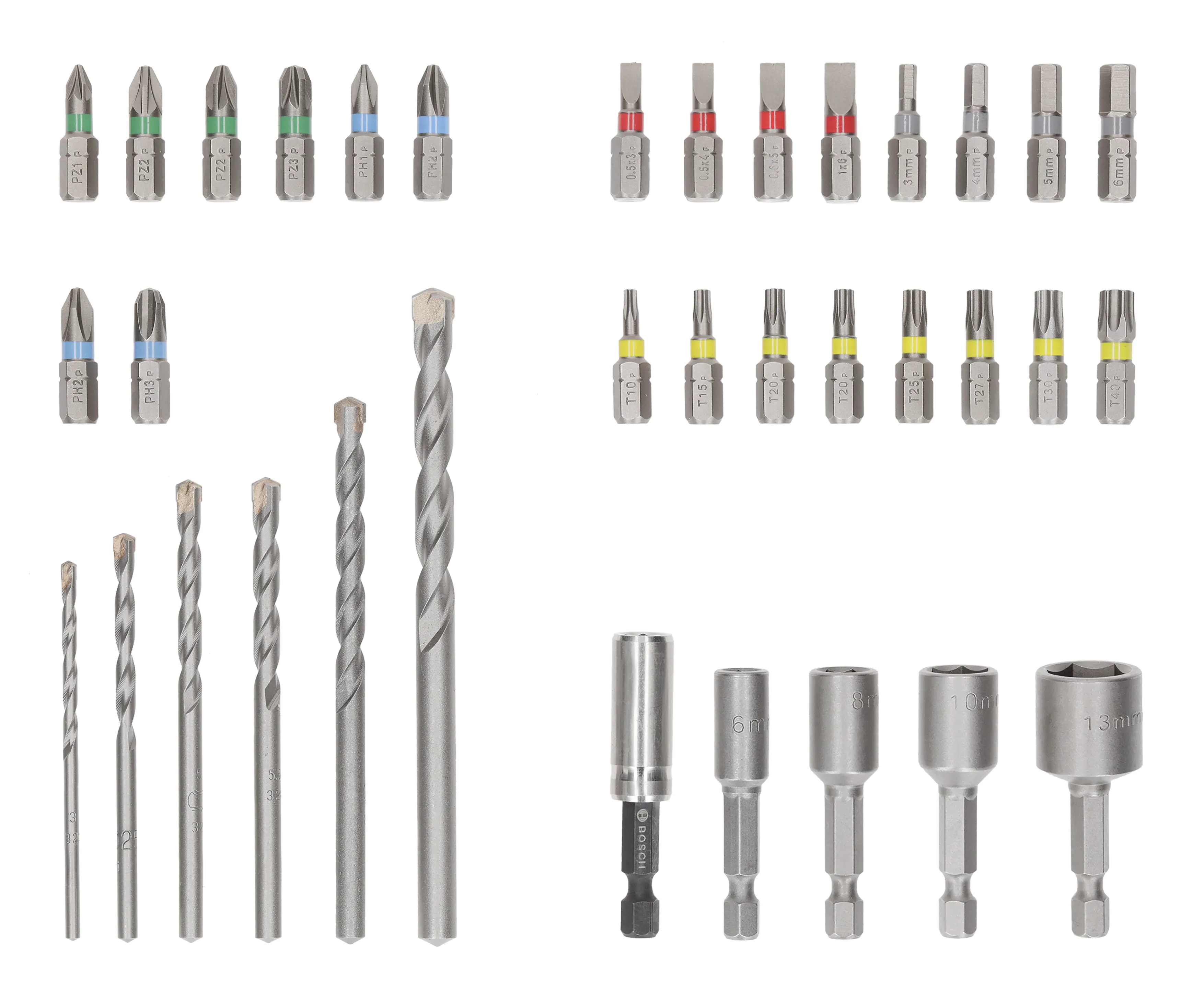 Bosch Extra Hard Impact Schrauberbits und CYL-3 Set 35-teilig