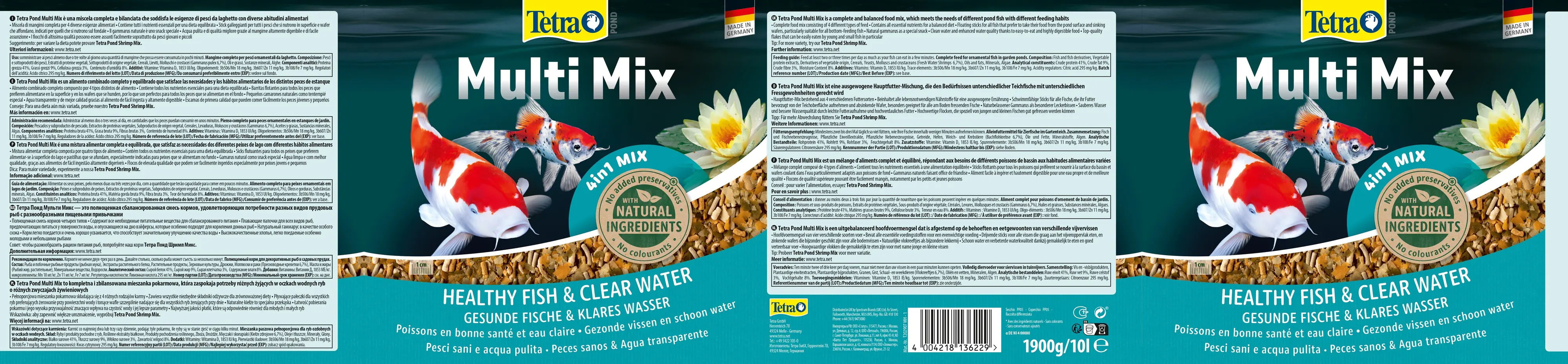Tetra Teichfutter Pond Multi Mix 10 L Tetra Teichfutter Pond Multi Mix 10 L