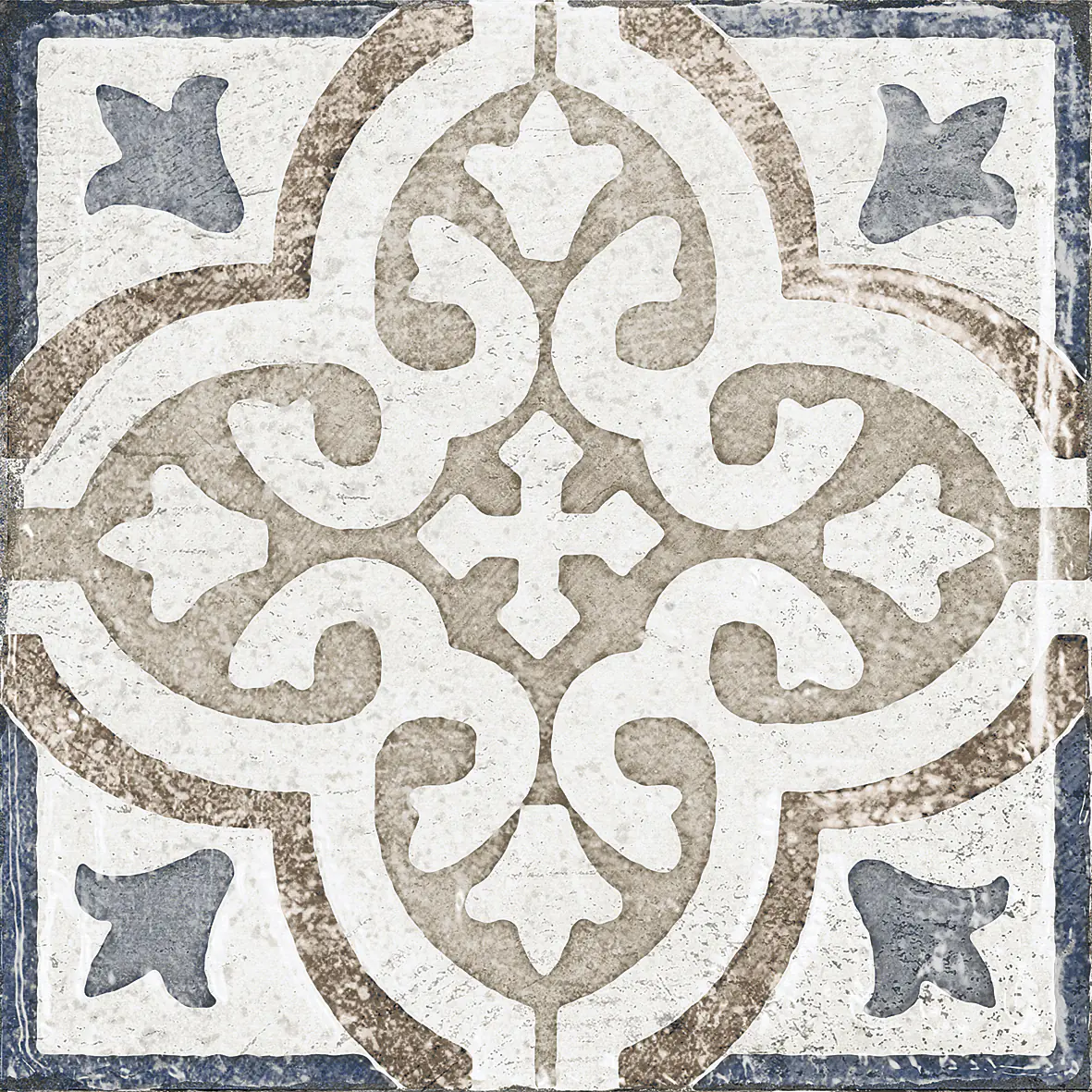 Bodenfliese Feinsteinzeug Marrakesh 20 x 20 cm blau-beige Bodenfliese Feinsteinzeug Marrakesh 20 x 20 cm blau-beige