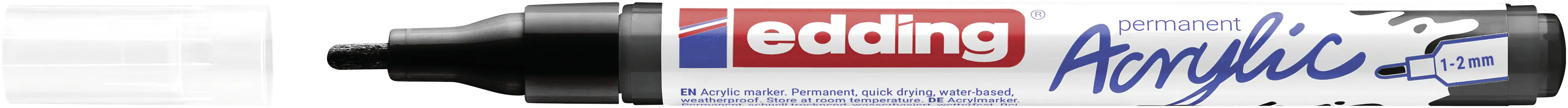 edding 5300 Acrylmarker fein schwarz 1 - 2 mm