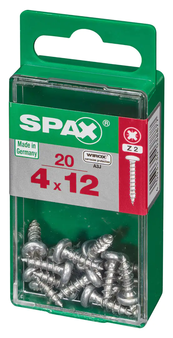Spax Universalschrauben 4.0 x 12 mm TX 20 - 20 Stk. Spax Universalschrauben 4.0 x 12 mm TX 20 - 20 Stk.