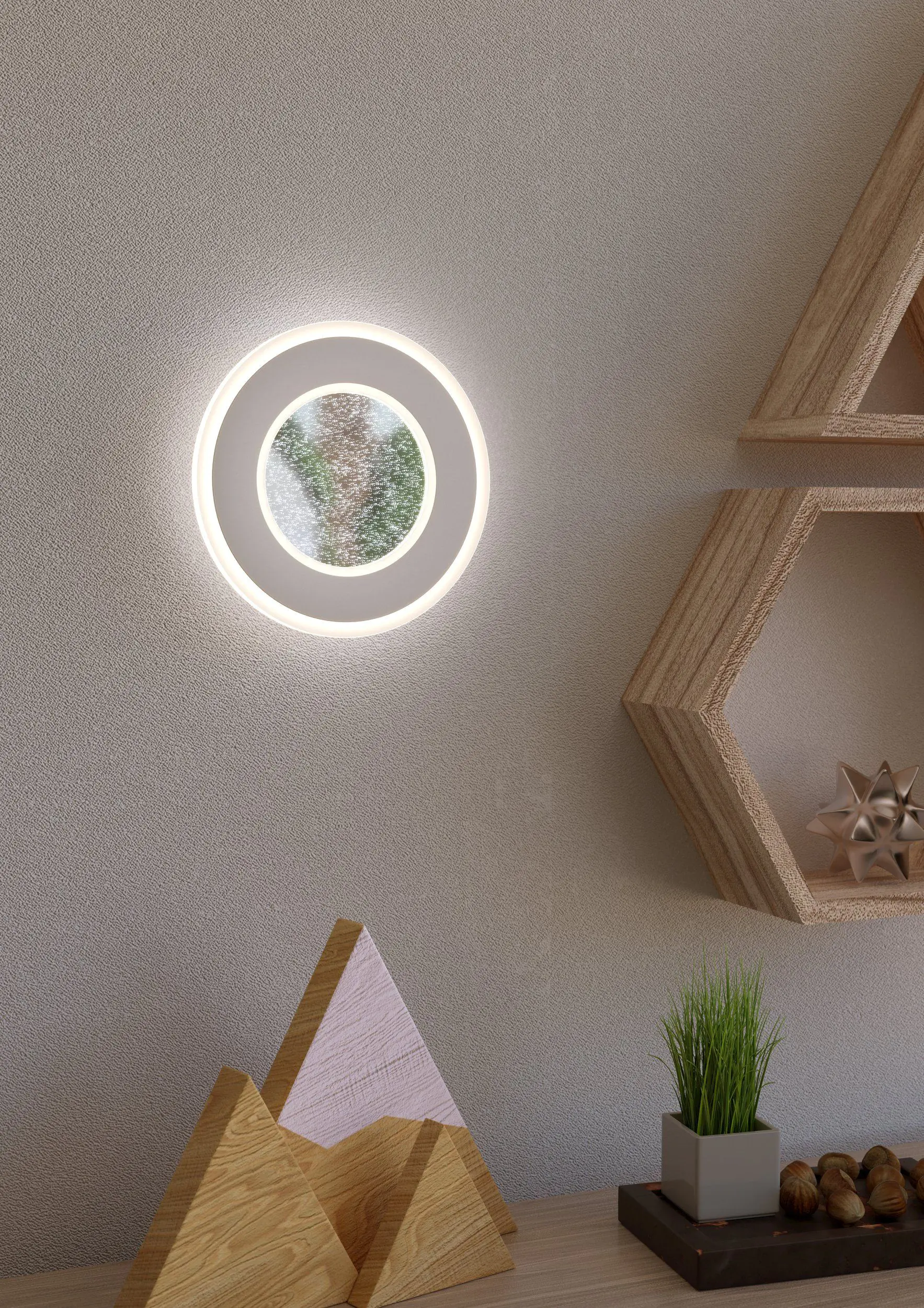 Eglo LED Deckenleuchte Machioni 12W, 1560 lm, 4000K, neutalweiß, weiß