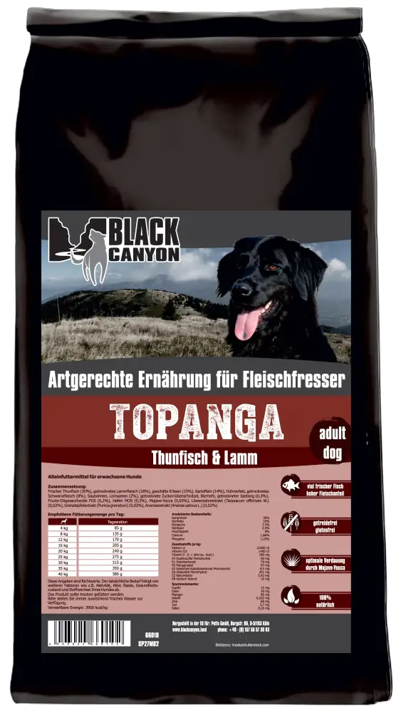 Black Canyon Yellowstone Hundetrockenfutter Adult 5 kg Thunfisch & Lamm 