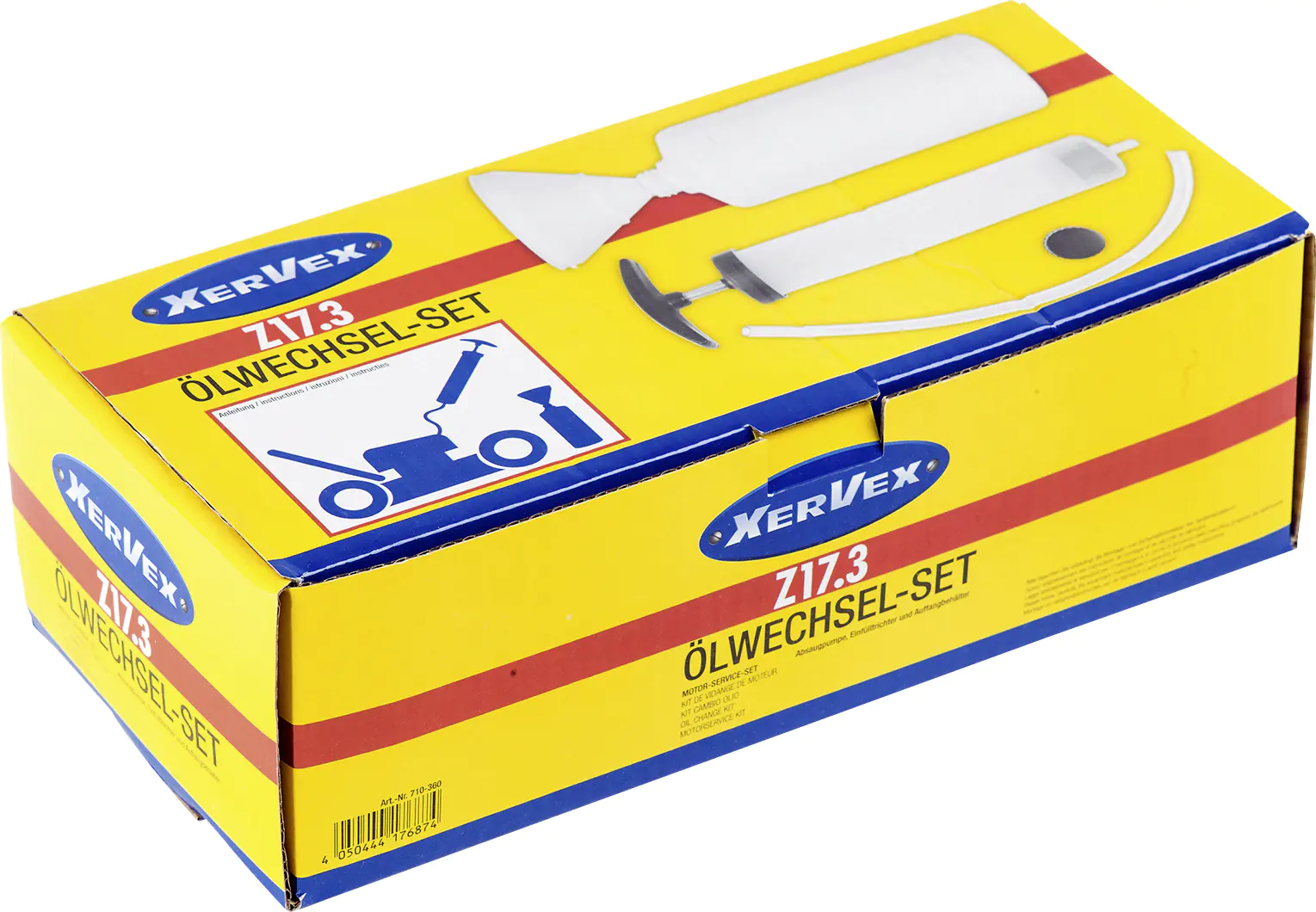 XerVex Ölwechsel-Set mit Pumpe, 3 teilig