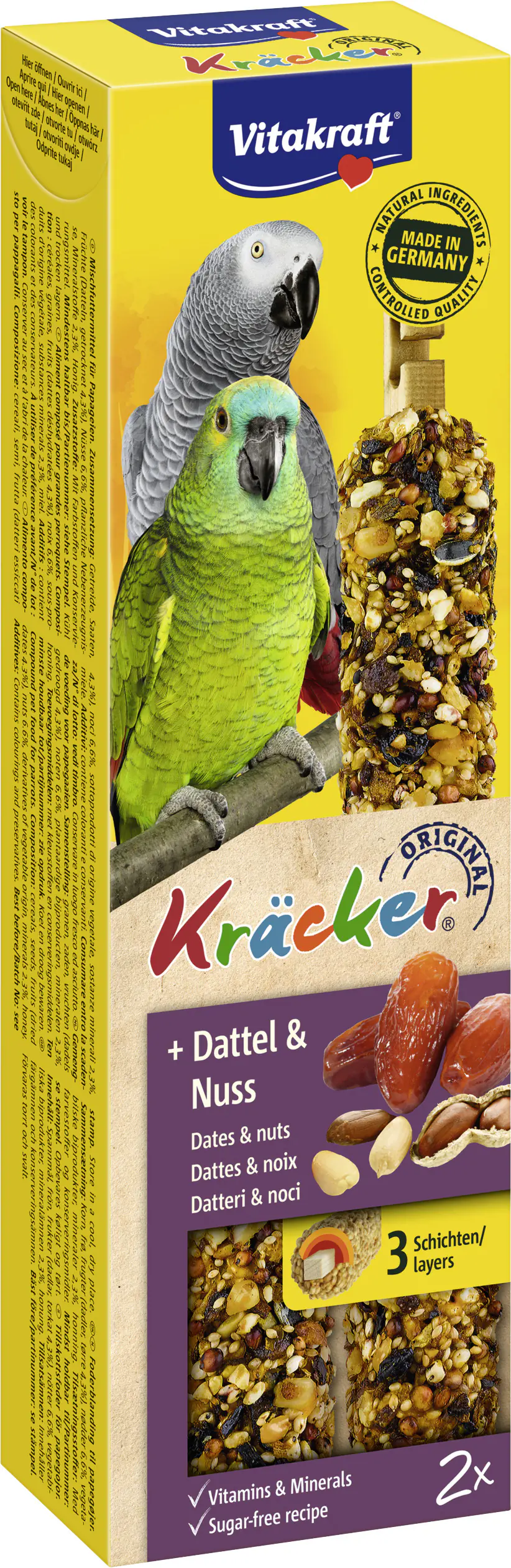 Vitakraft Kräcker® Dattel & Nuss 2 Stück / 180 g
