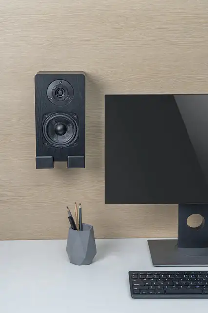 Schwaiger Wandhalter Soundbar max. 15 kg, schwarz, höhenverstellbar