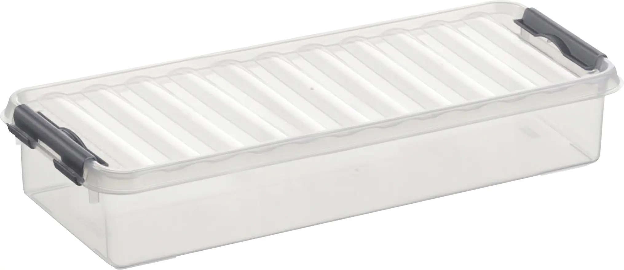 Sunware Aufbewahrungsbox Q-Line mit Deckel 38,5 x 14,1 cm 2,5 L transparent