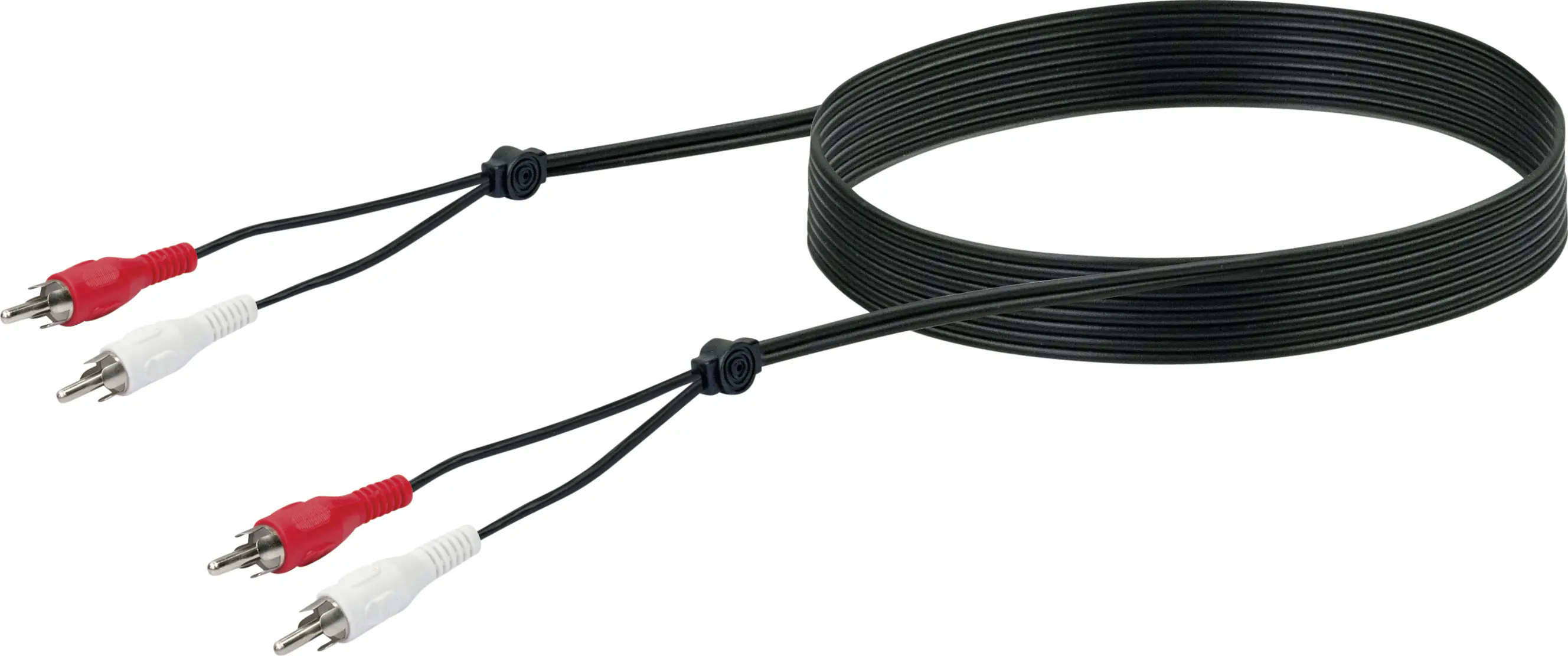 Schwaiger Audio Anschlusskabel CIK5125 533 Cinch schwarz, 10m, 2x Cinch Stecker / 2x Cinch Stecker
