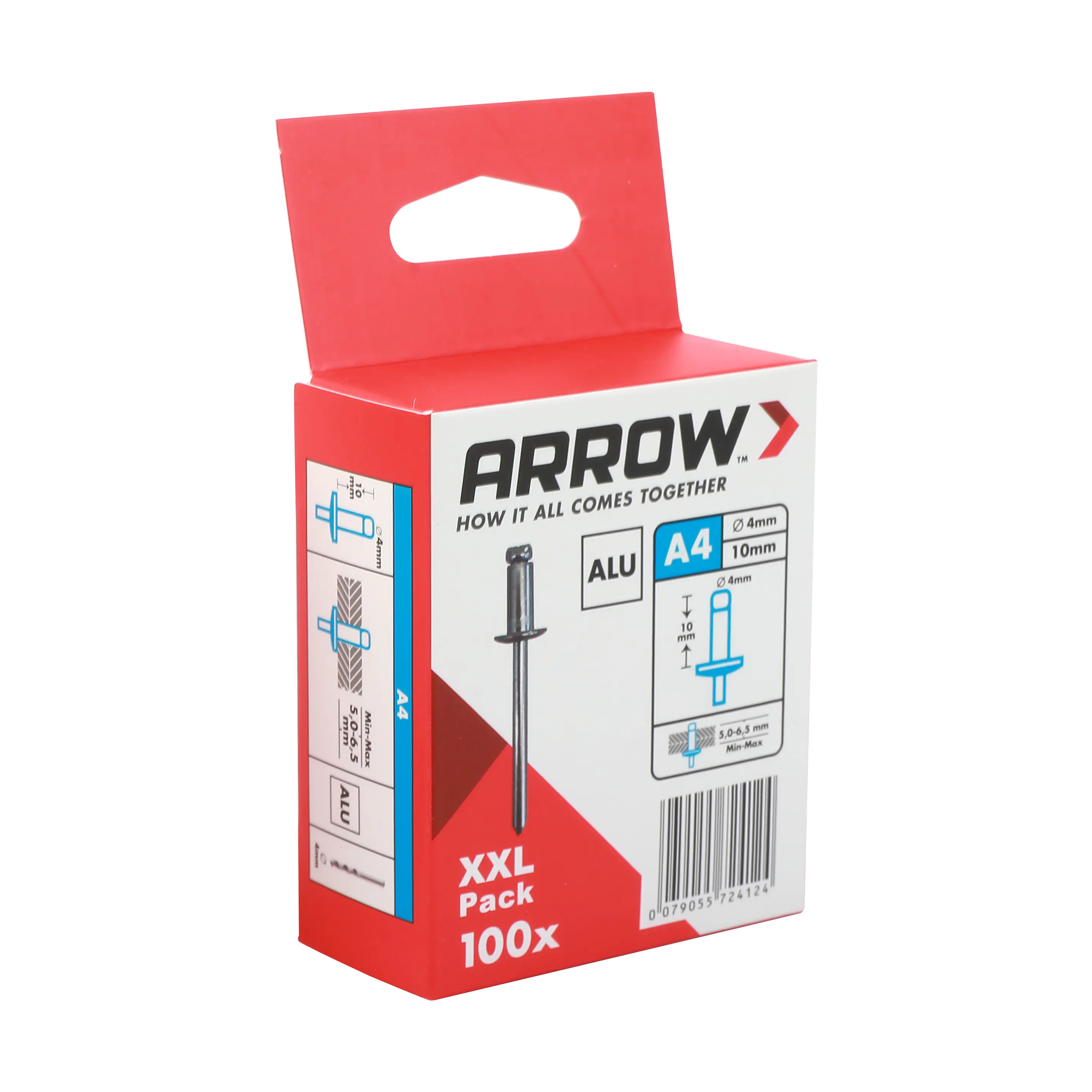 Arrow Blindniete Typ RA Ø 4 x 10 mm Aluminium 100 Stück