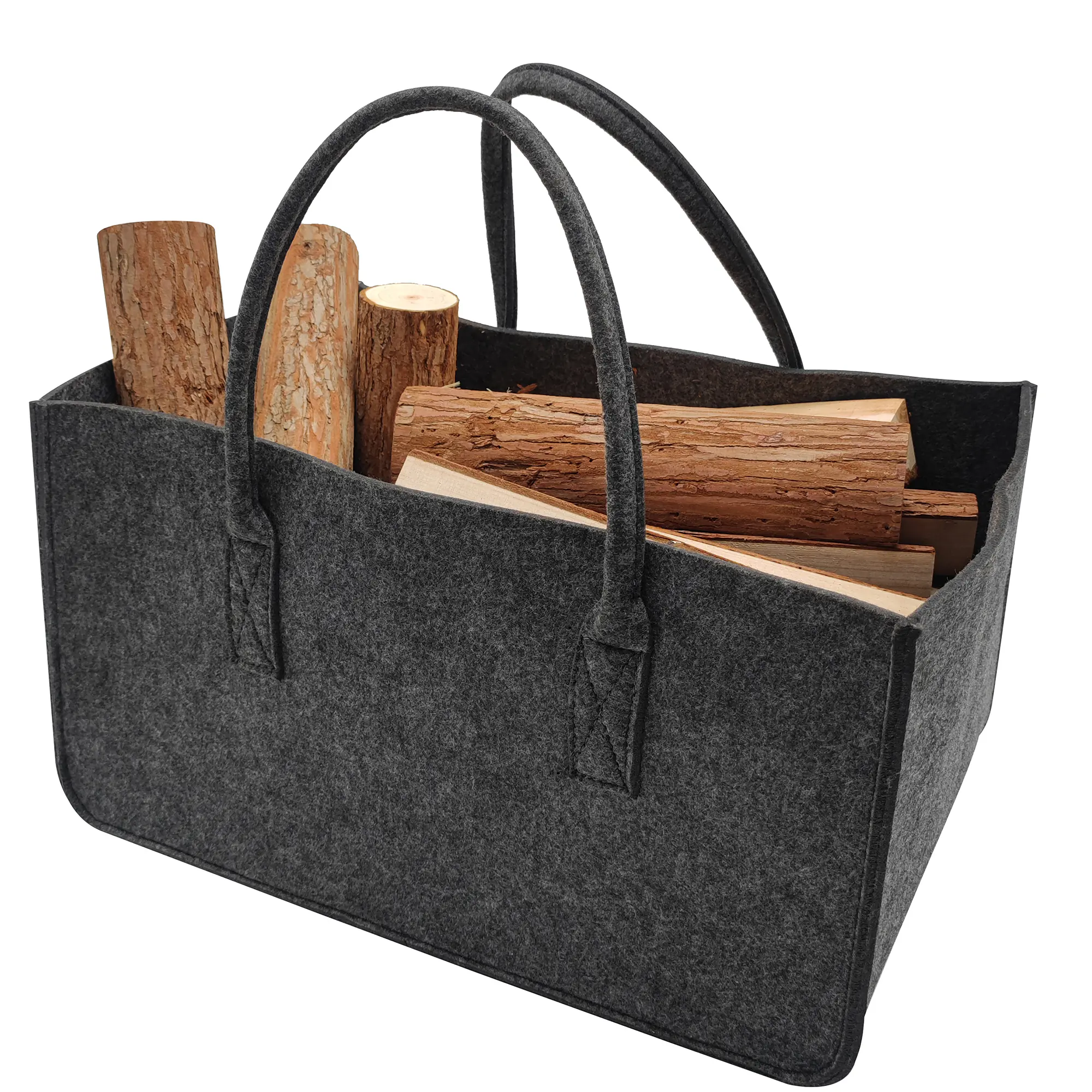 FireFix Filztasche für Kaminholz 27 x 50 x 34 cm anthrazit