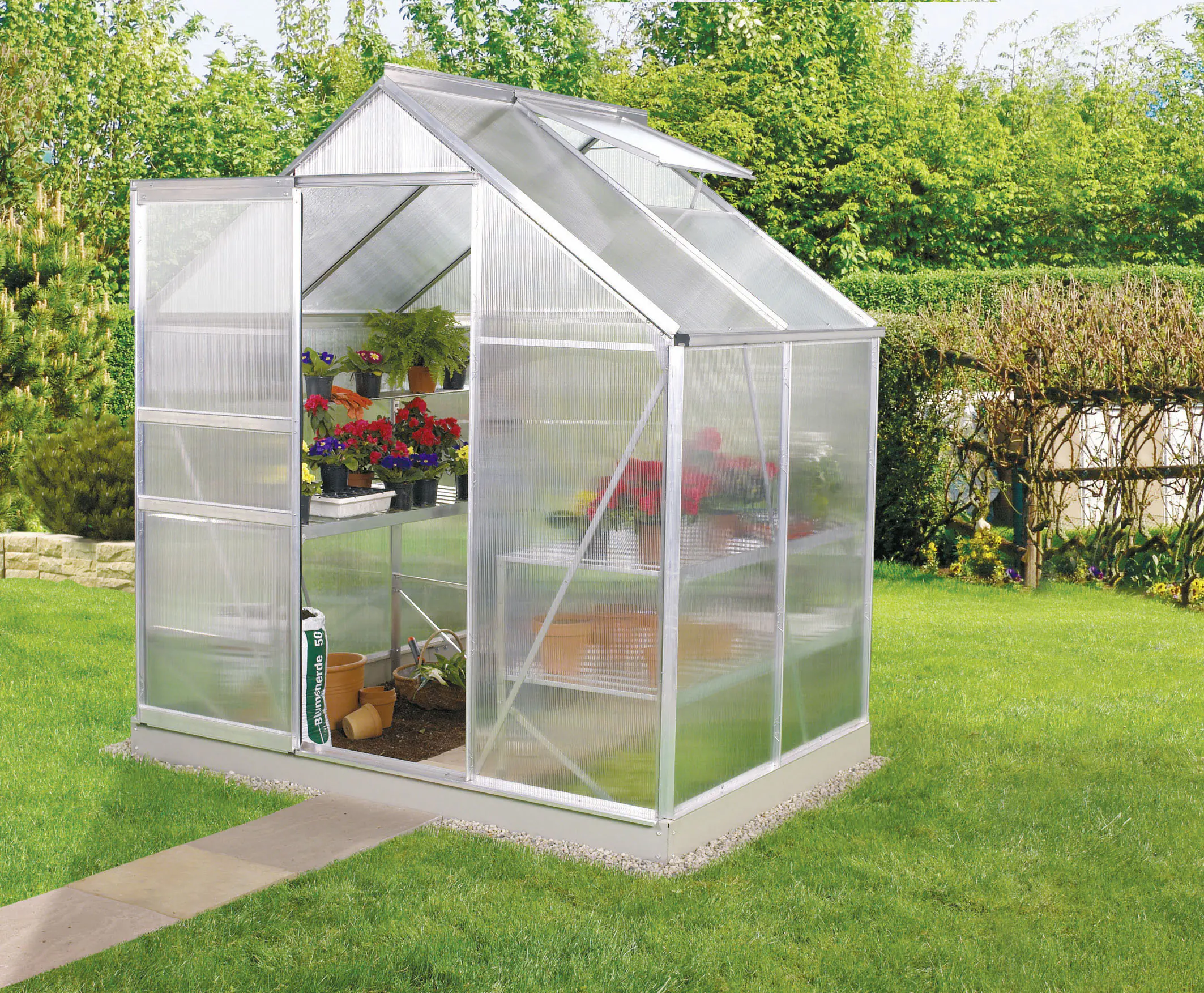 Vitavia Gewächshaus Venus 2500 192 x 130 cm 4 mm Hohlkammerplatten