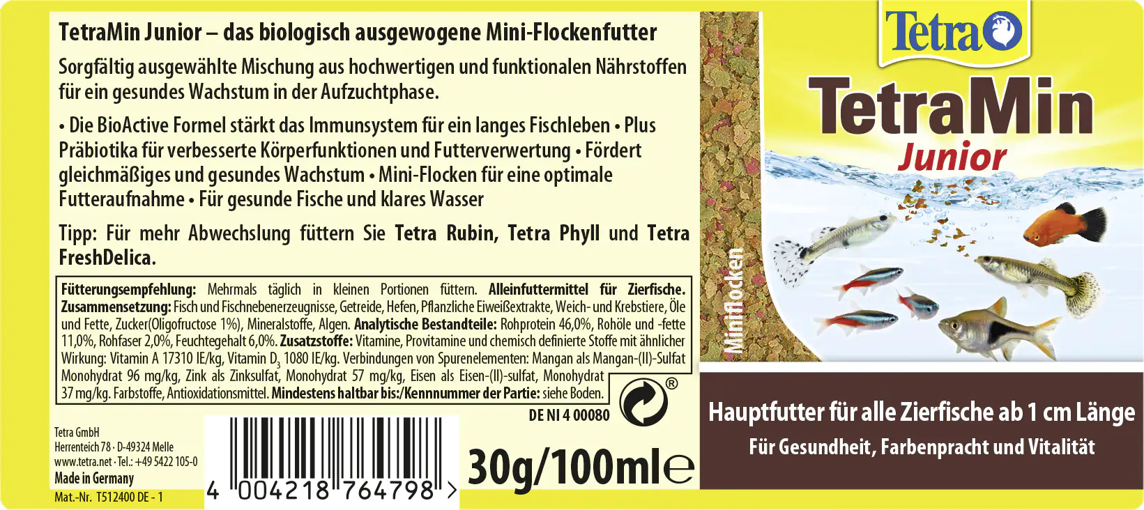 Tetra Min Junior 100 ml