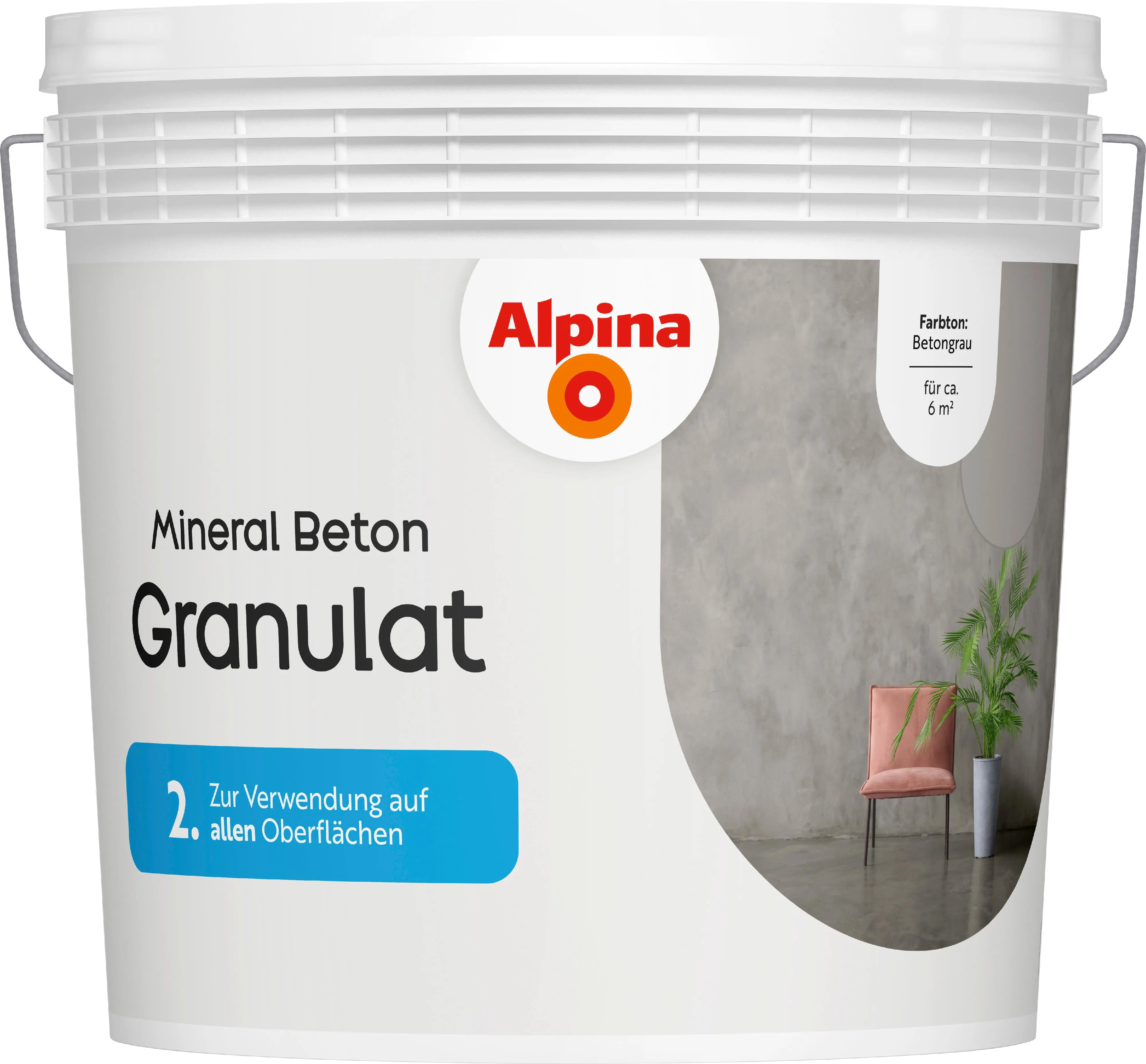 Alpina Mineral Beton Granulat betongrau 6 kg Alpina Mineral Beton Granulat betongrau 6 kg