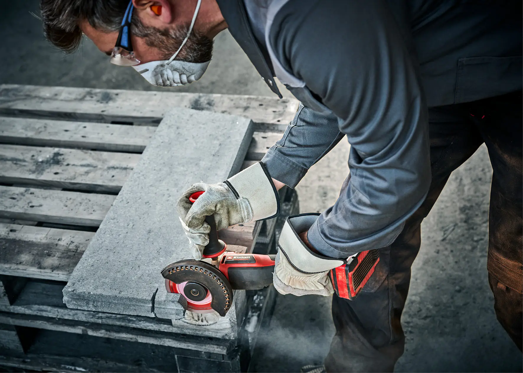 Einhell Professional Akku-Winkelschleifer AXXIO 18/125 Q Solo