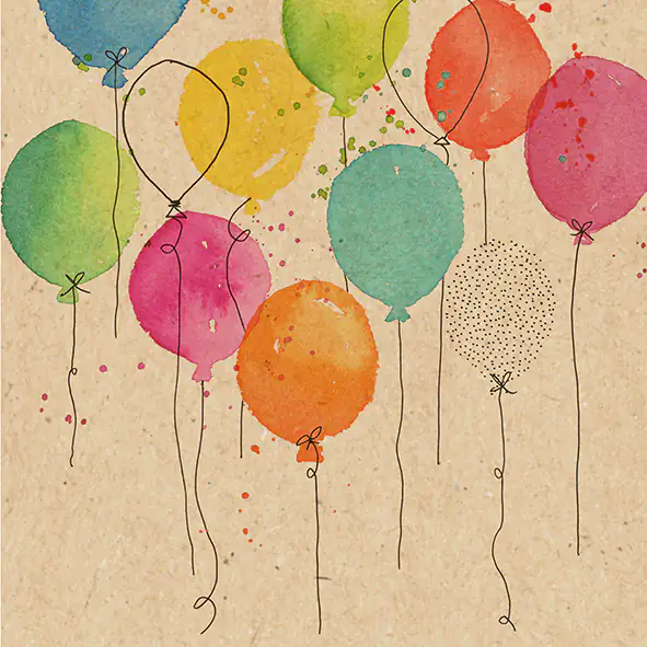 Braun & Company Servietten natur bunt 33 x 33 cm - 20er Pack