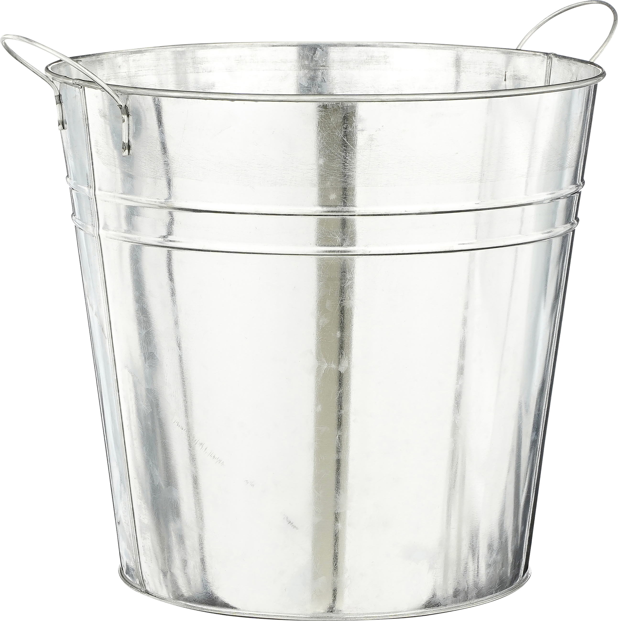 Mica Decorations Blumentopf Eisen Joey mit Griffe grau Ø 27 x 25 cm