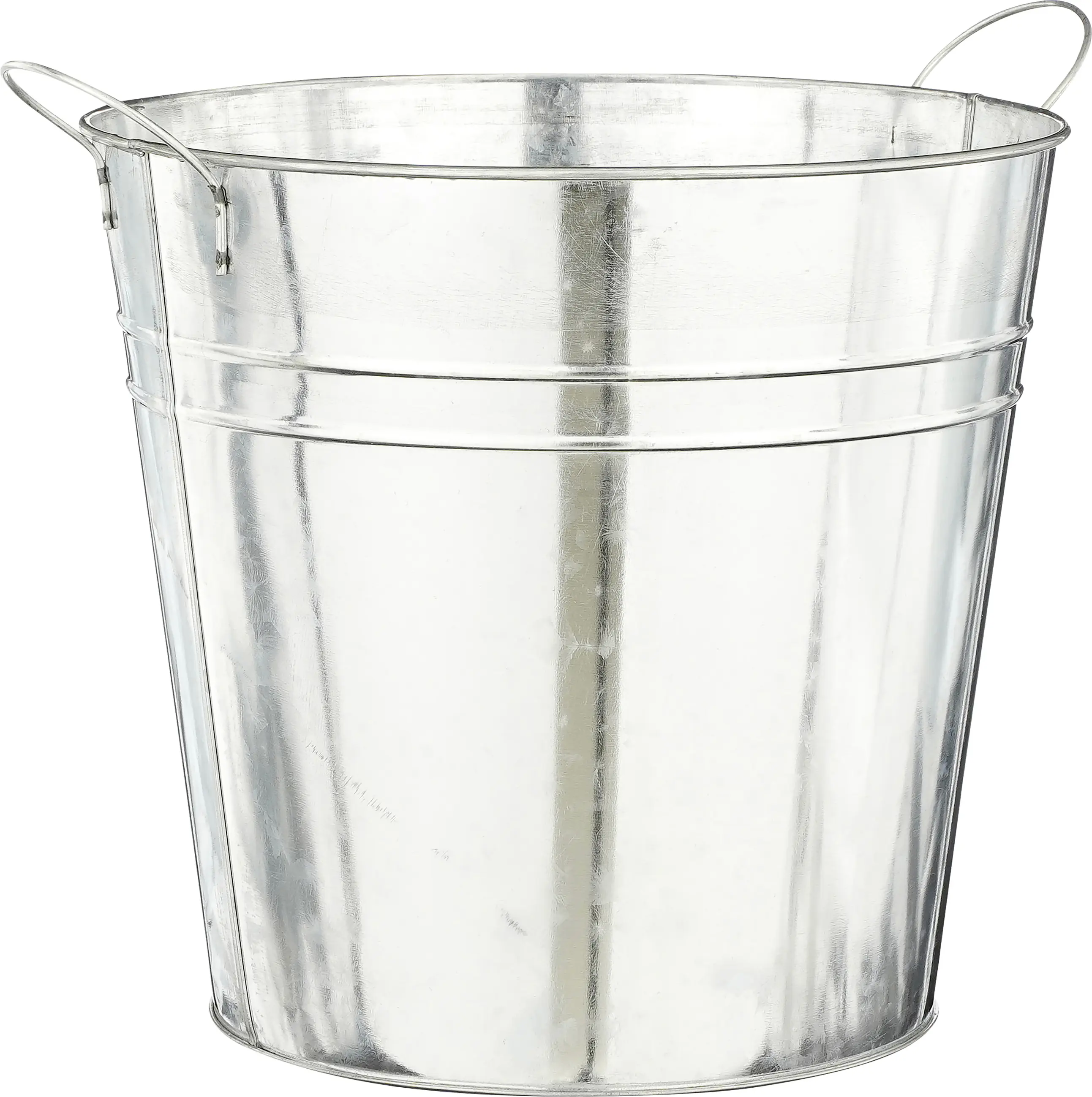 Mica Decorations Blumentopf Eisen Joey mit Griffe grau Ø 27 x 25 cm