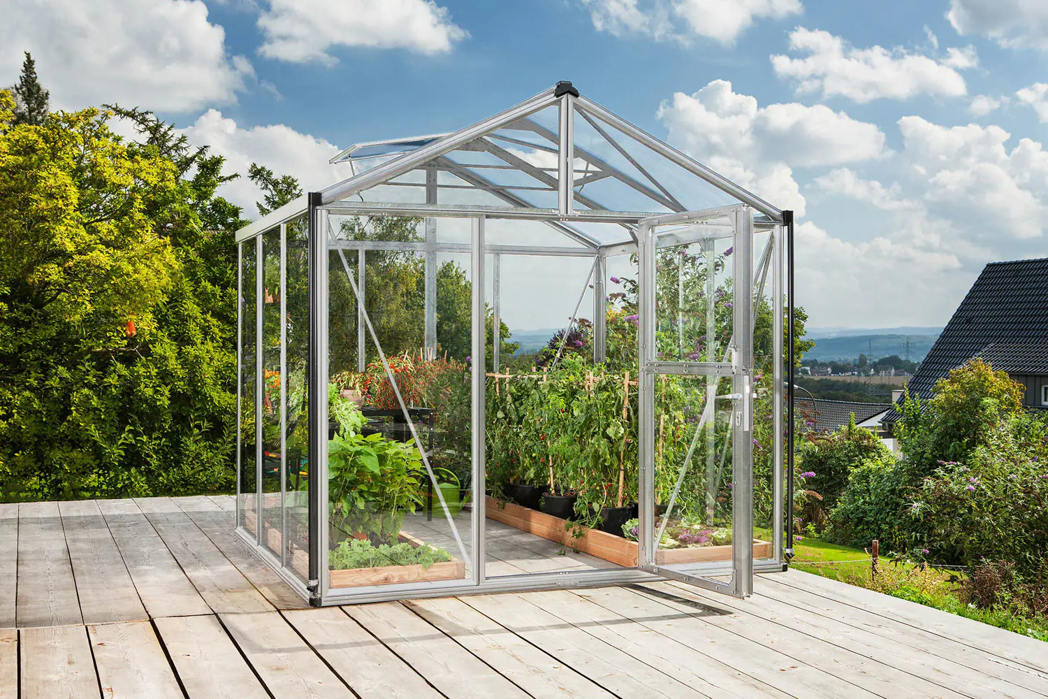 Vitavia Gewächshaus Zeus 6200 266 x 250 cm 3 mm Sicherheitsglas Vitavia Gewächshaus Zeus 6200 266 x 250 cm 3 mm Sicherheitsglas