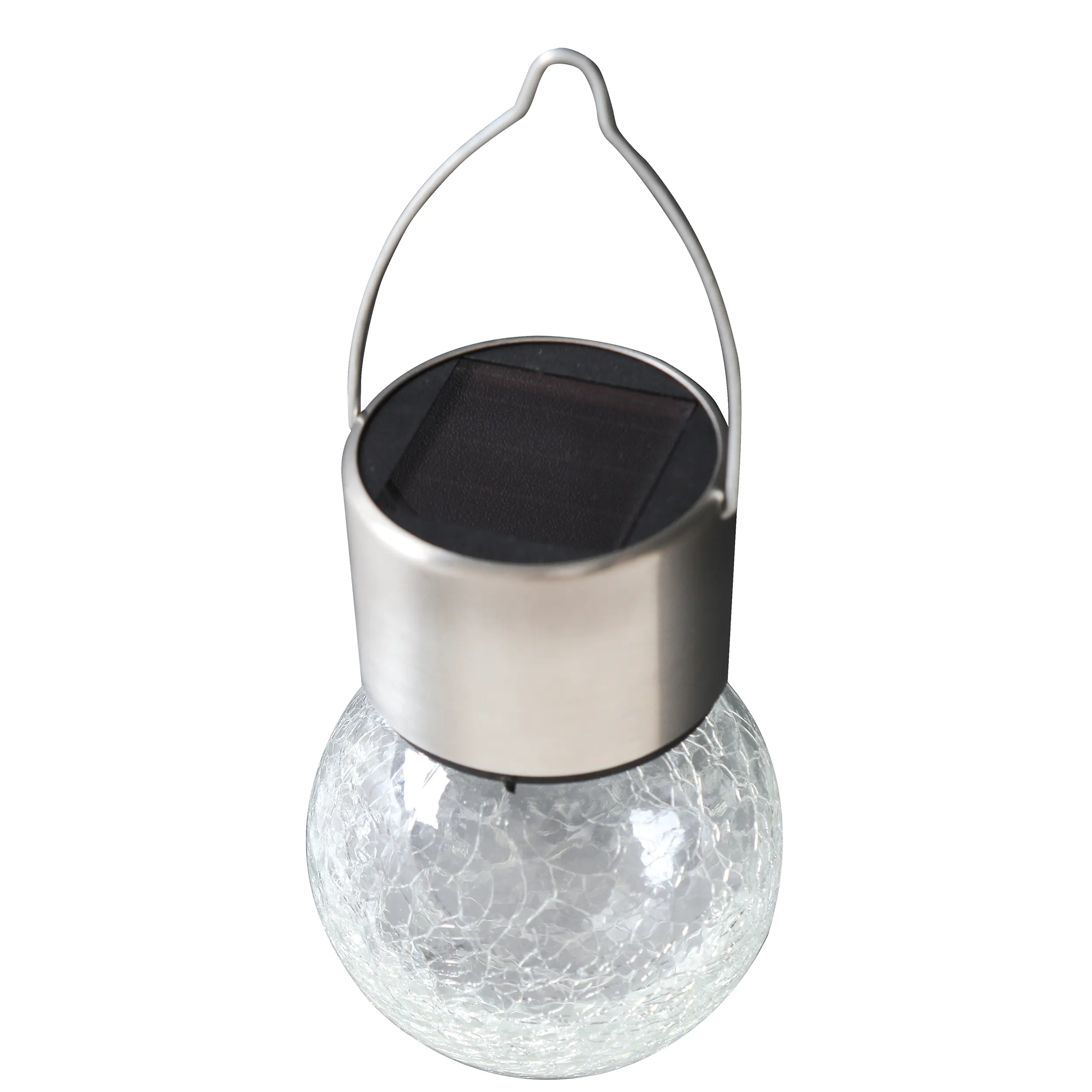 Light&More LED Solarleuchte Crackle H: 9cm, Ø 6cm, edelstahl Light&More LED Solarleuchte Crackle H: 9cm, Ø 6cm, edelstahl