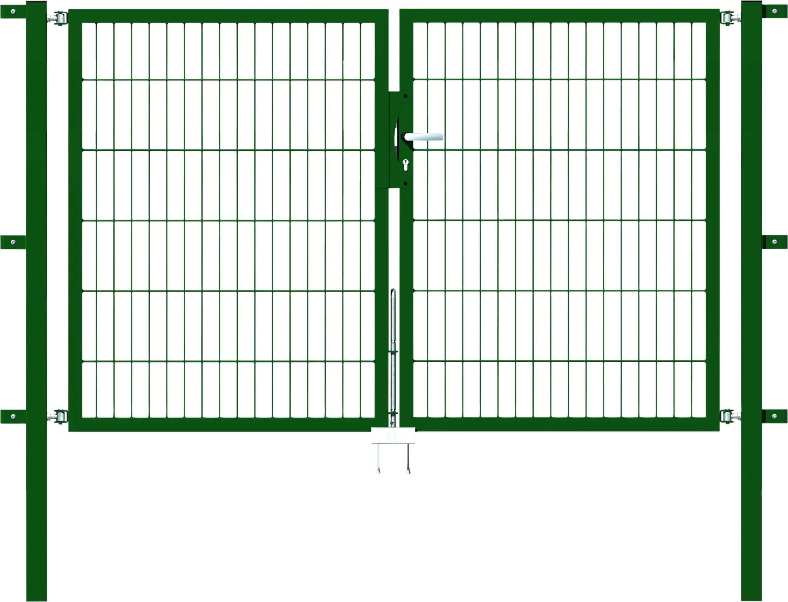Alberts Stabgitter Doppeltor Flexo 200 x 120 cm 6/5/6 grün zE