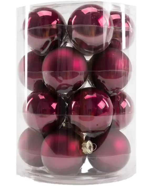 TrendLine Weihnachtskugeln aus Glas Ø 6 cm magnolienrosa 20 Stück TrendLine Weihnachtskugeln aus Glas Ø 6 cm magnolienrosa 20 Stück