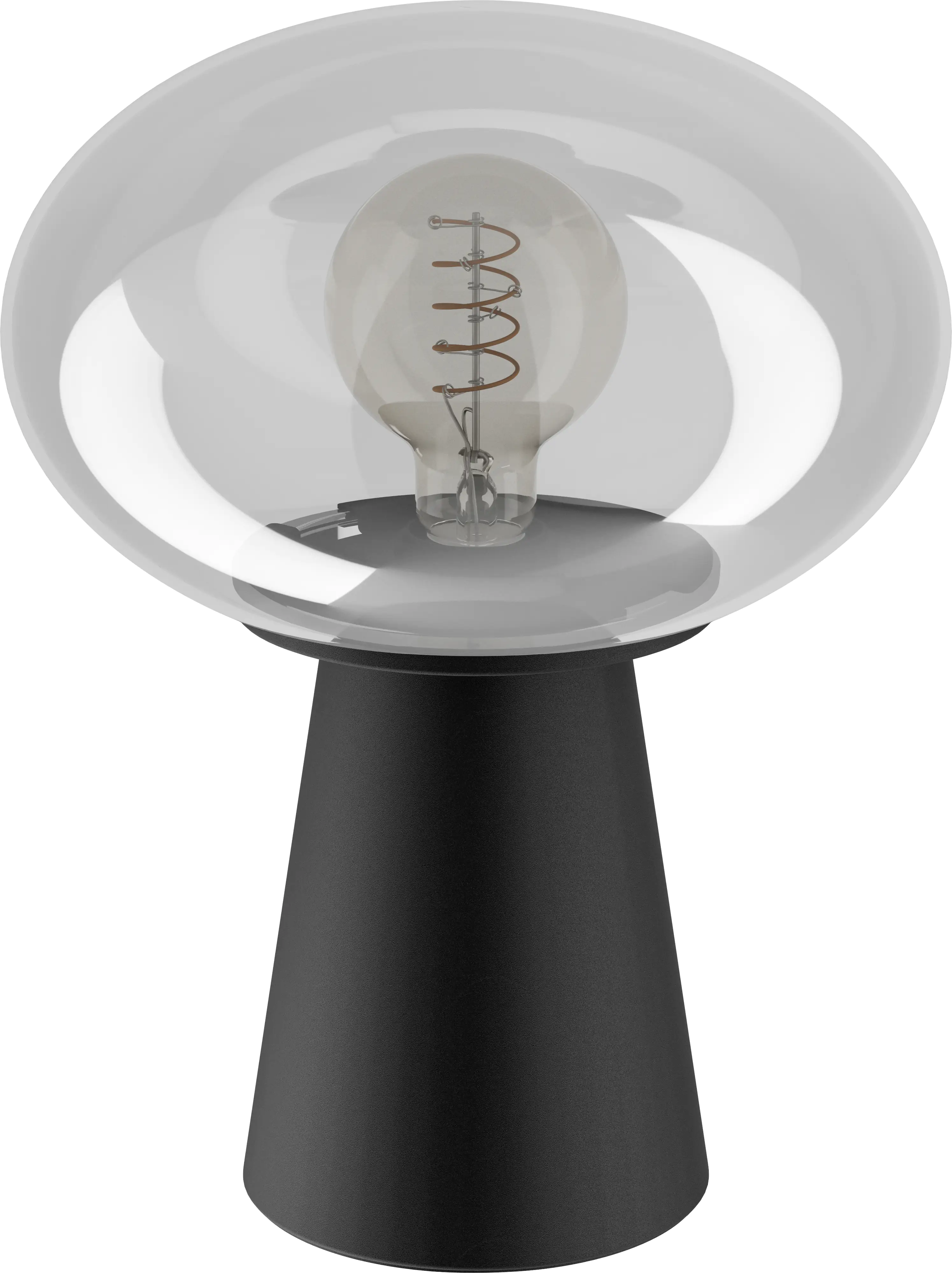 Eglo Tischleuchte Madonnina schwarz-grau Ø 25 cm