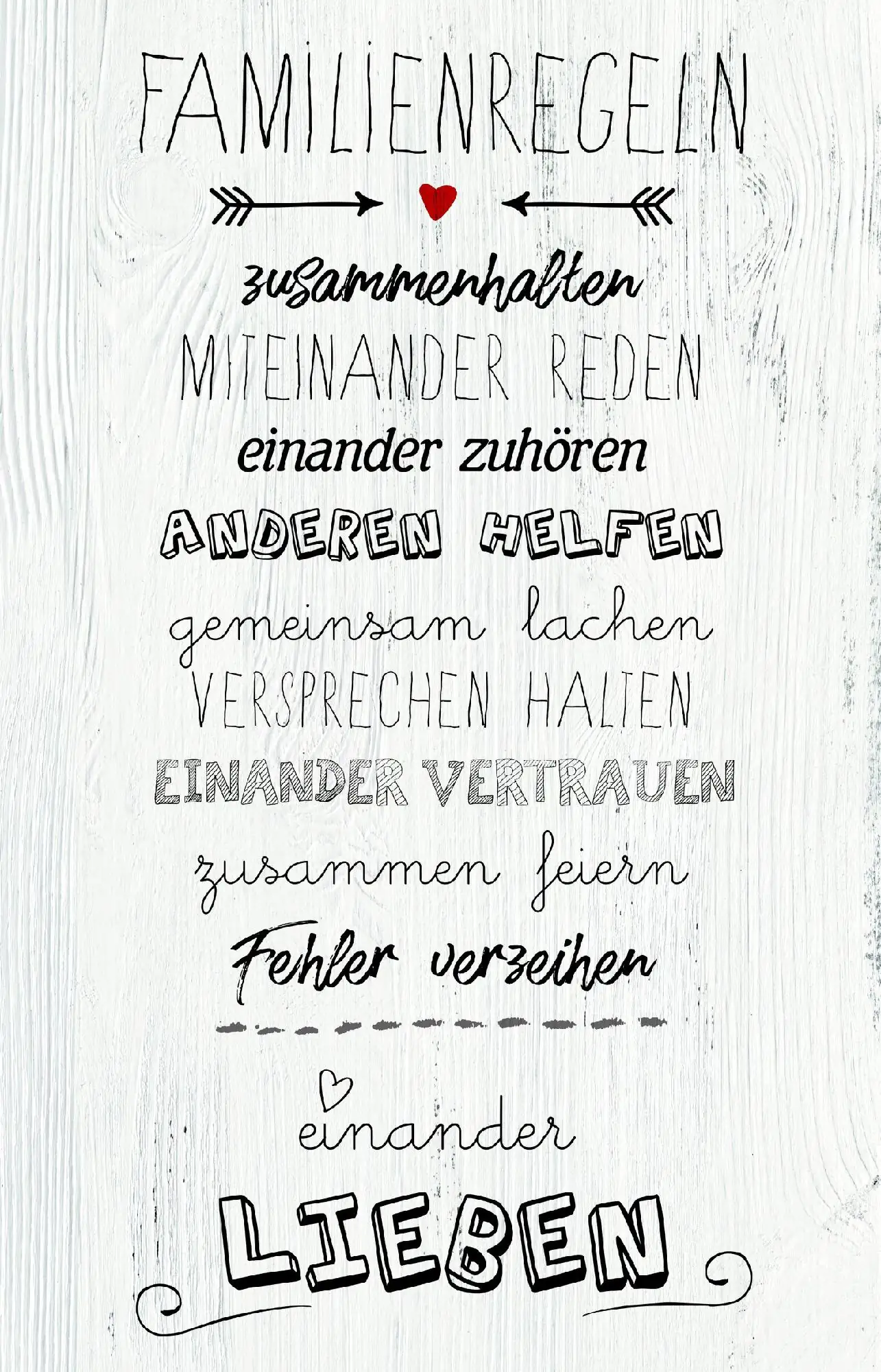 Deco-Block Bild - Zusammenhalten 90 x 58 cm