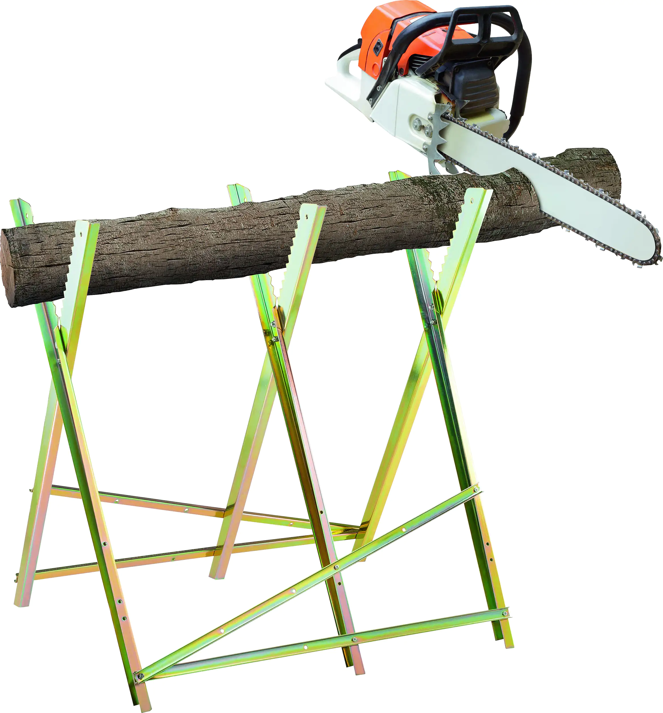 4333692045087 TrendLine Metall-Sägebock Tragkraft 150 kg, 80 x 85 x 80 cm