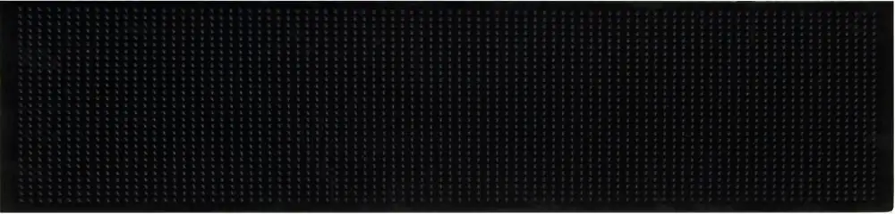 Stufenmatte Gummi schwarz, 25 x 77 cm
