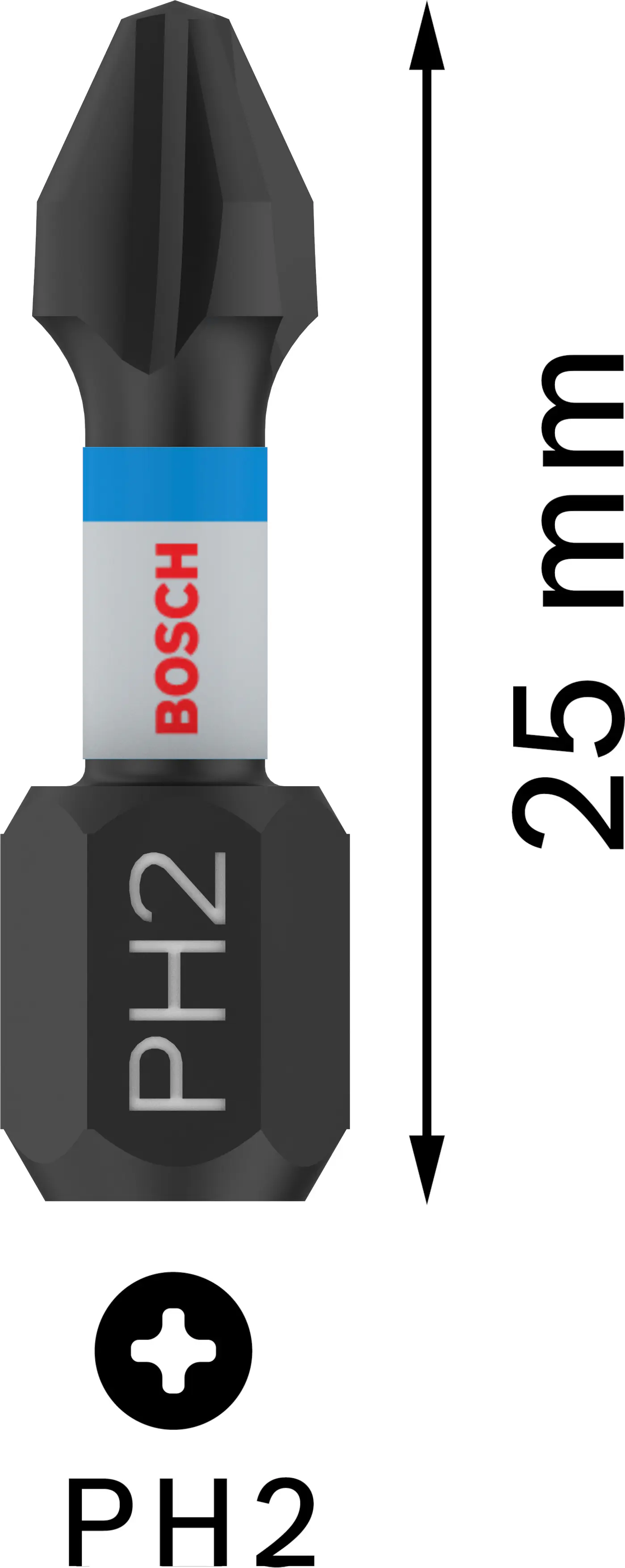 Bosch PRO Impact Bit PH2 25 mm 2 Stück