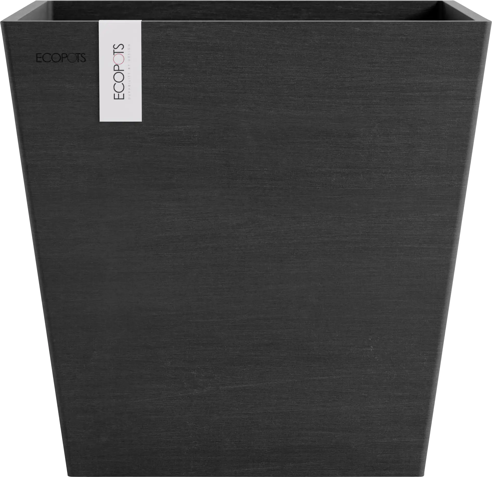 Ecopots Pflanztopf Rotterdam 35 x 35 x 34 cm dunkelgrau Ecopots Pflanztopf Rotterdam 35 x 35 x 34 cm dunkelgrau