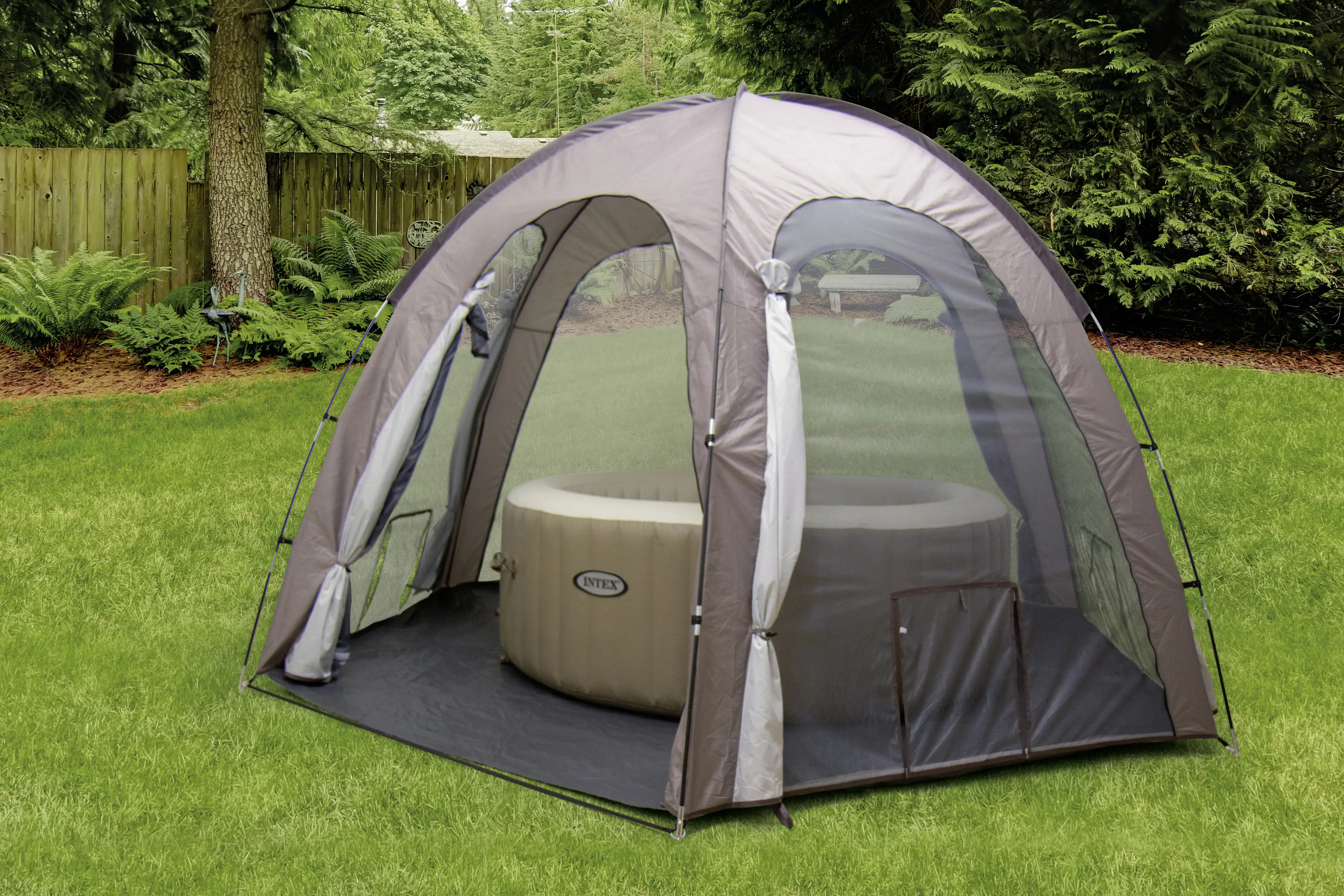 Steinbach Whirlpooldach für Whirlpools bis ca. Ø 239 x 71 cm