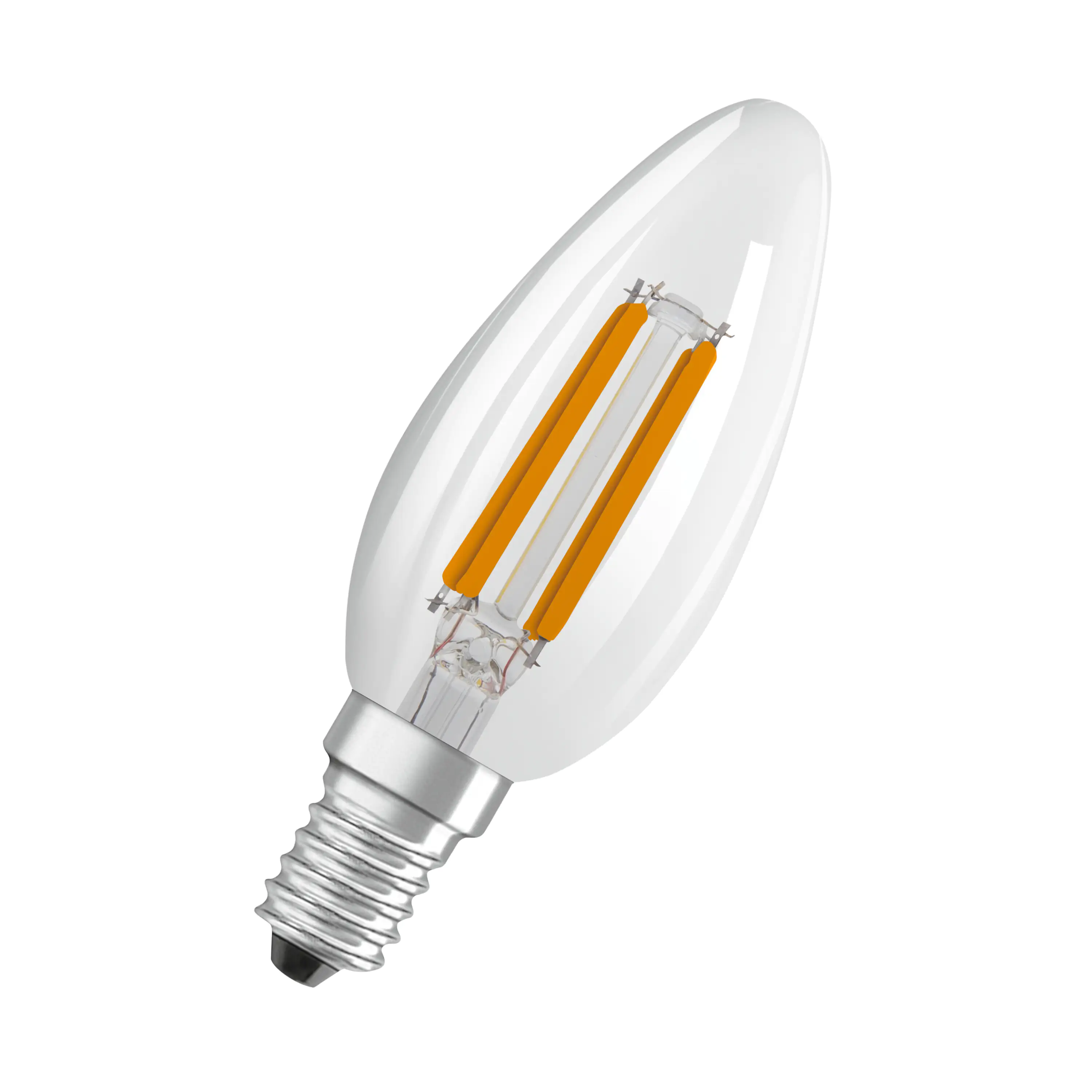 Osram LED Kerzenlampe E14 2,5 W warmweiß klar