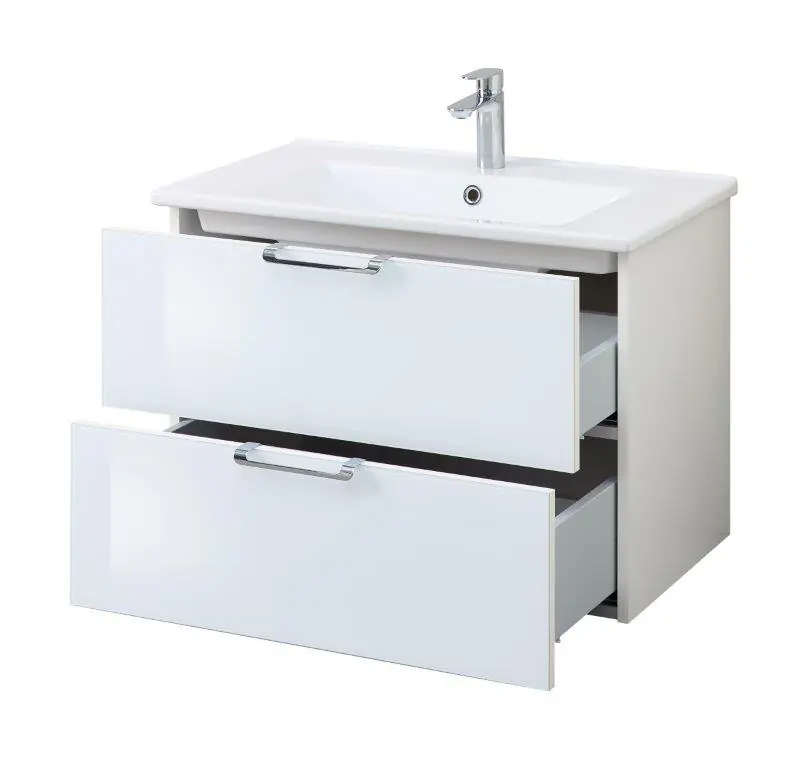 Pelipal Waschbecken mit Unterschrank München weiß glanz 75 x 52 cm