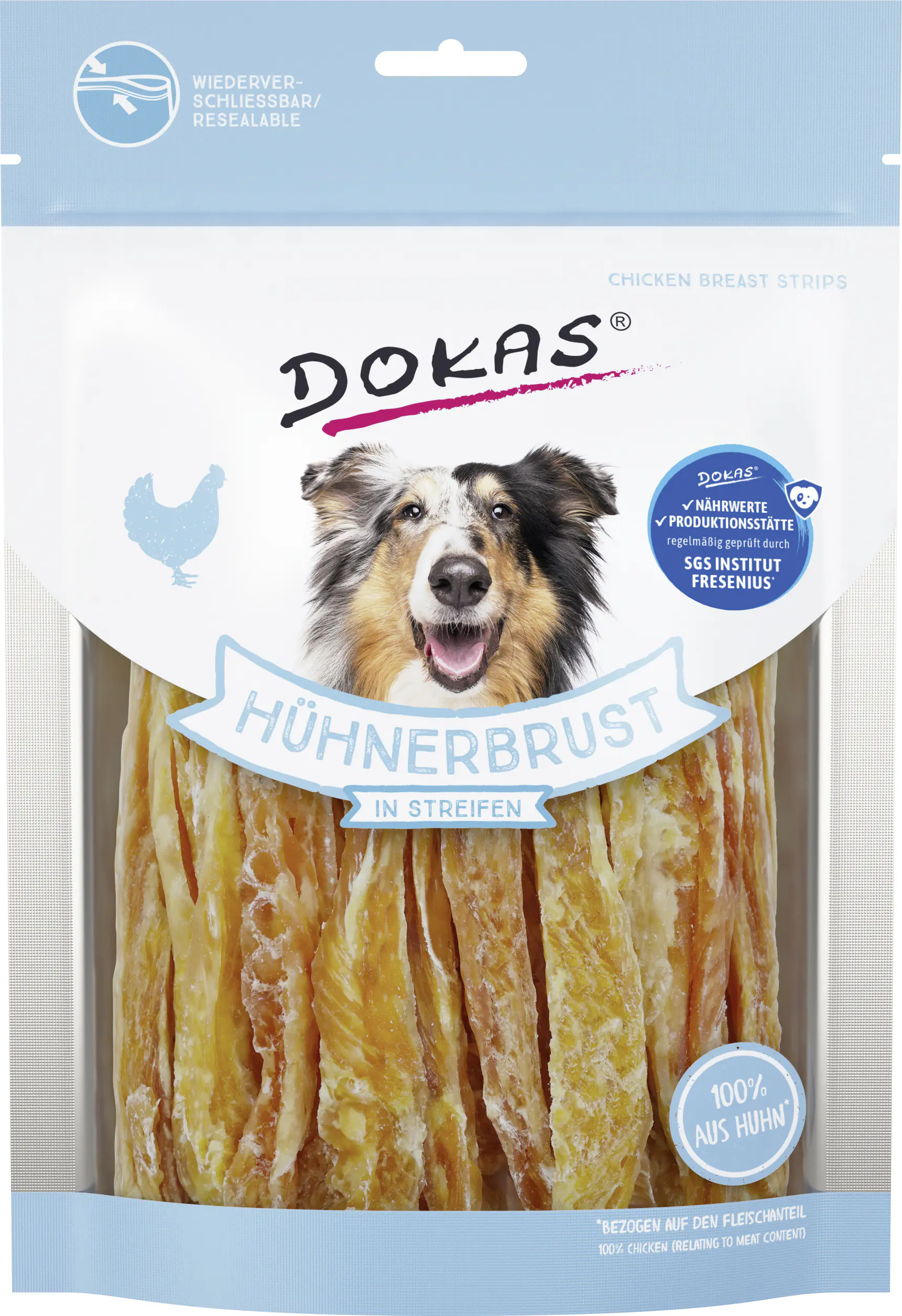 Dokas Hühnerbrust in Streifen 250 g