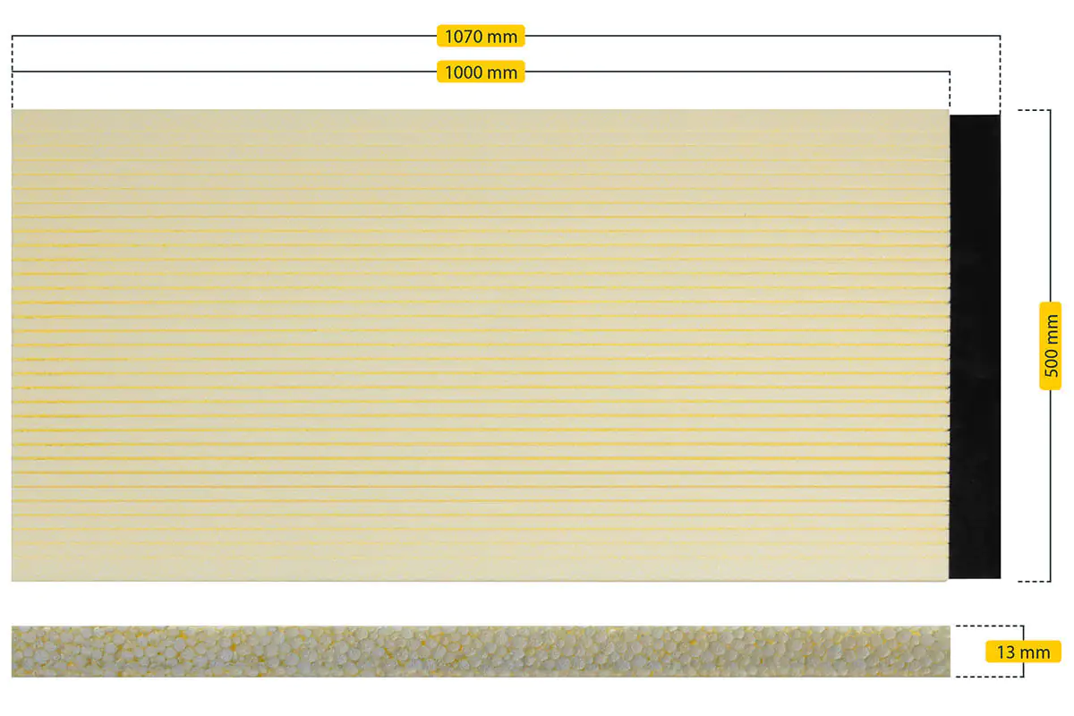 Schellenberg Rollladenkasten-Dämmung einteilig, 100 x 50 cm gelb Schellenberg Rollladenkasten-Dämmung einteilig, 100 x 50 cm gelb