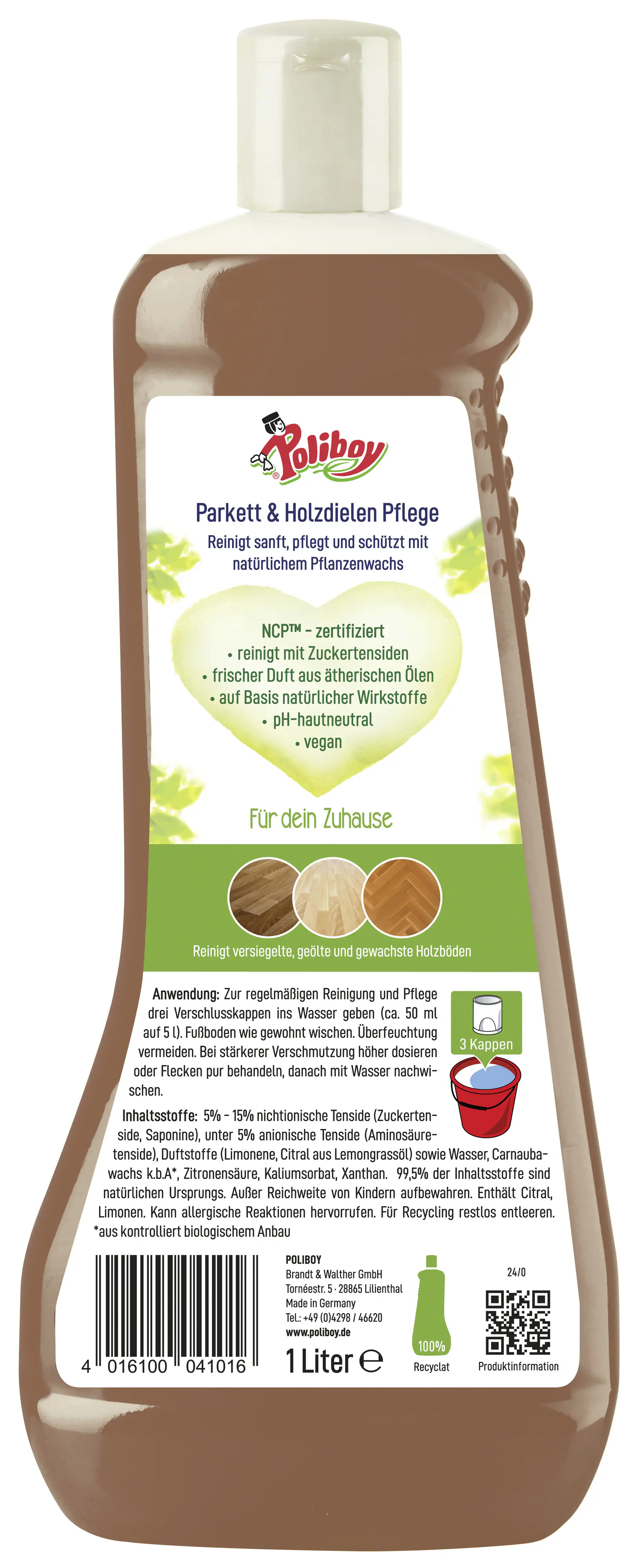 Poliboy Bio Parkettpflege 1 L Poliboy Bio Parkettpflege 1 L
