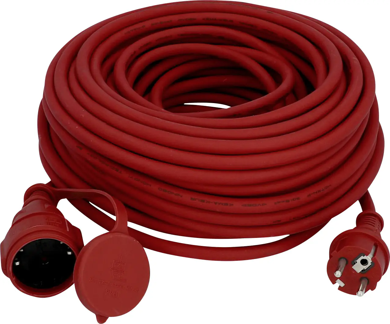 Gummi-Verlängerung Ho7RN-F3G1,5 mm², 25m, rot Gummi-Verlängerung Ho7RN-F3G1,5 mm², 25m, rot