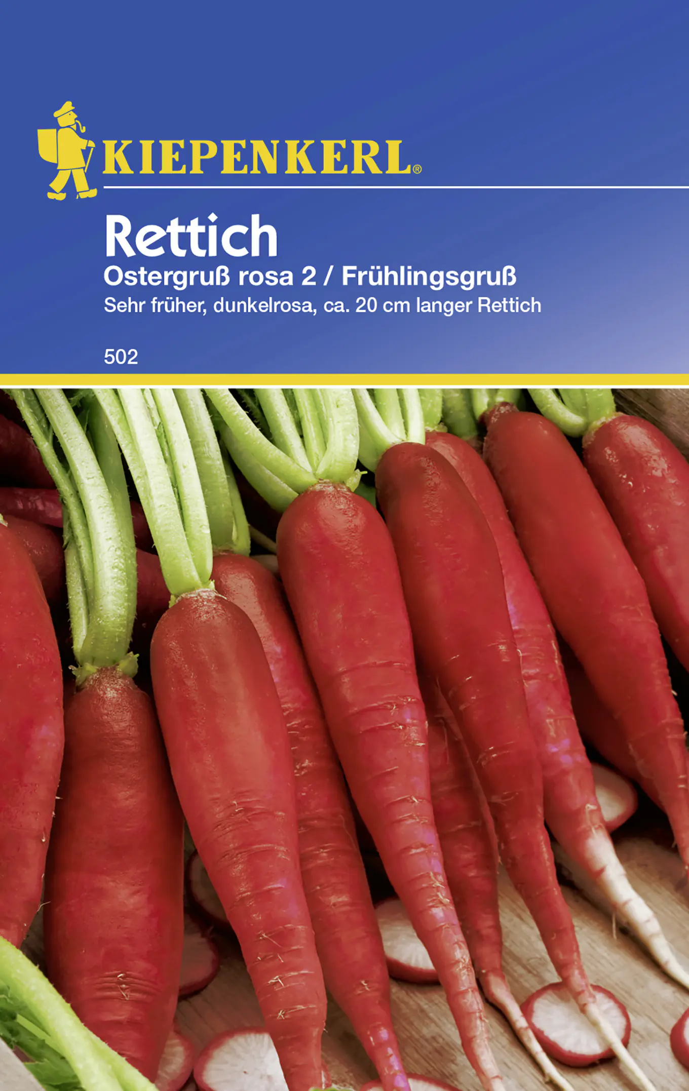 Kiepenkerl Rettich Ostergruß rosa 2 Raphanus sativus, Inhalt: ca. 120 Pflanzen