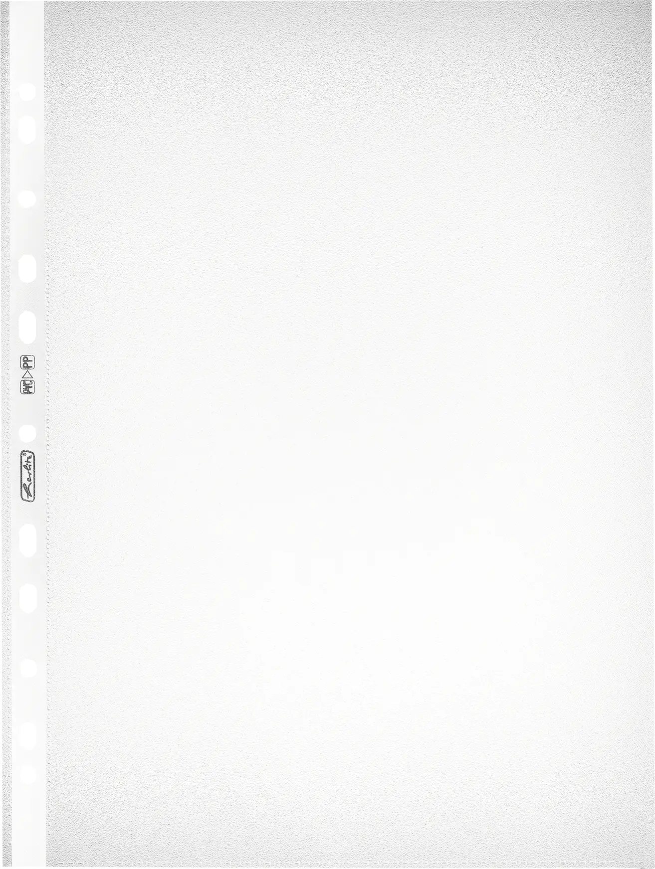 herlitz Prospekthülle A4 PP Standard genarbt dokumentenecht 10 Stück